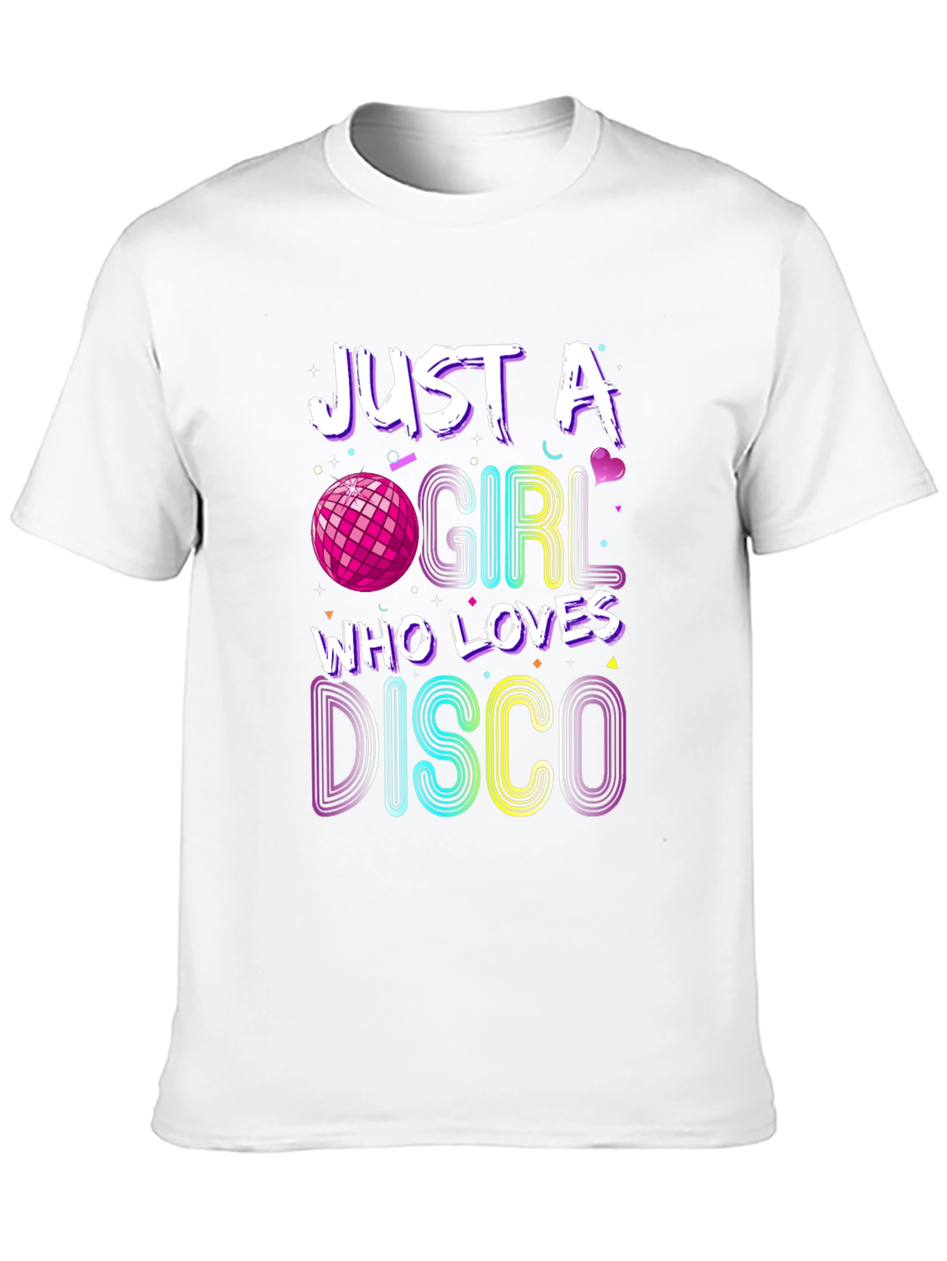 Just A Girl Who Loves Disco Graphic T-Shirt