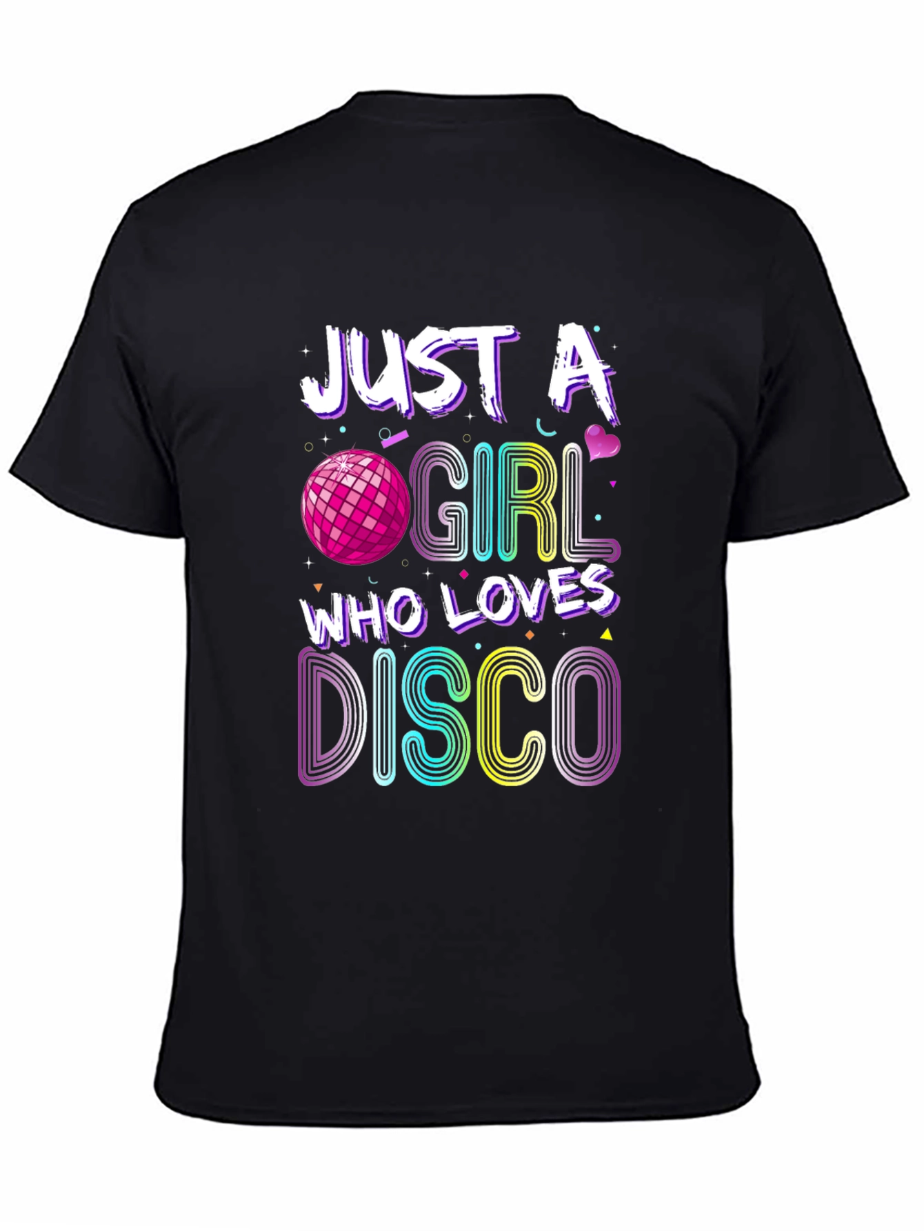 Just A Girl Who Loves Disco Graphic T-Shirt