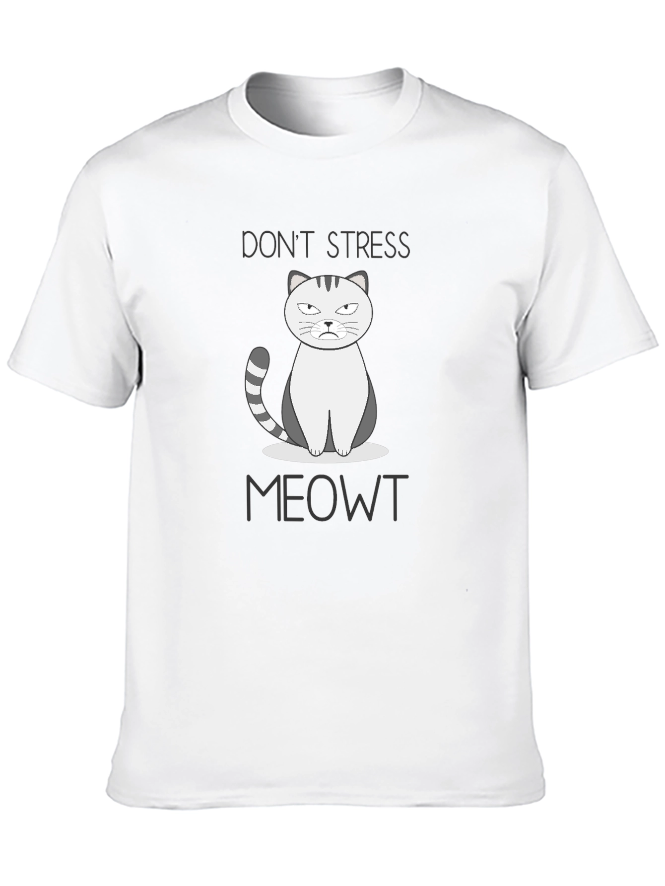 Dont Stress Meowt T-Shirt - Funny Cat Tee