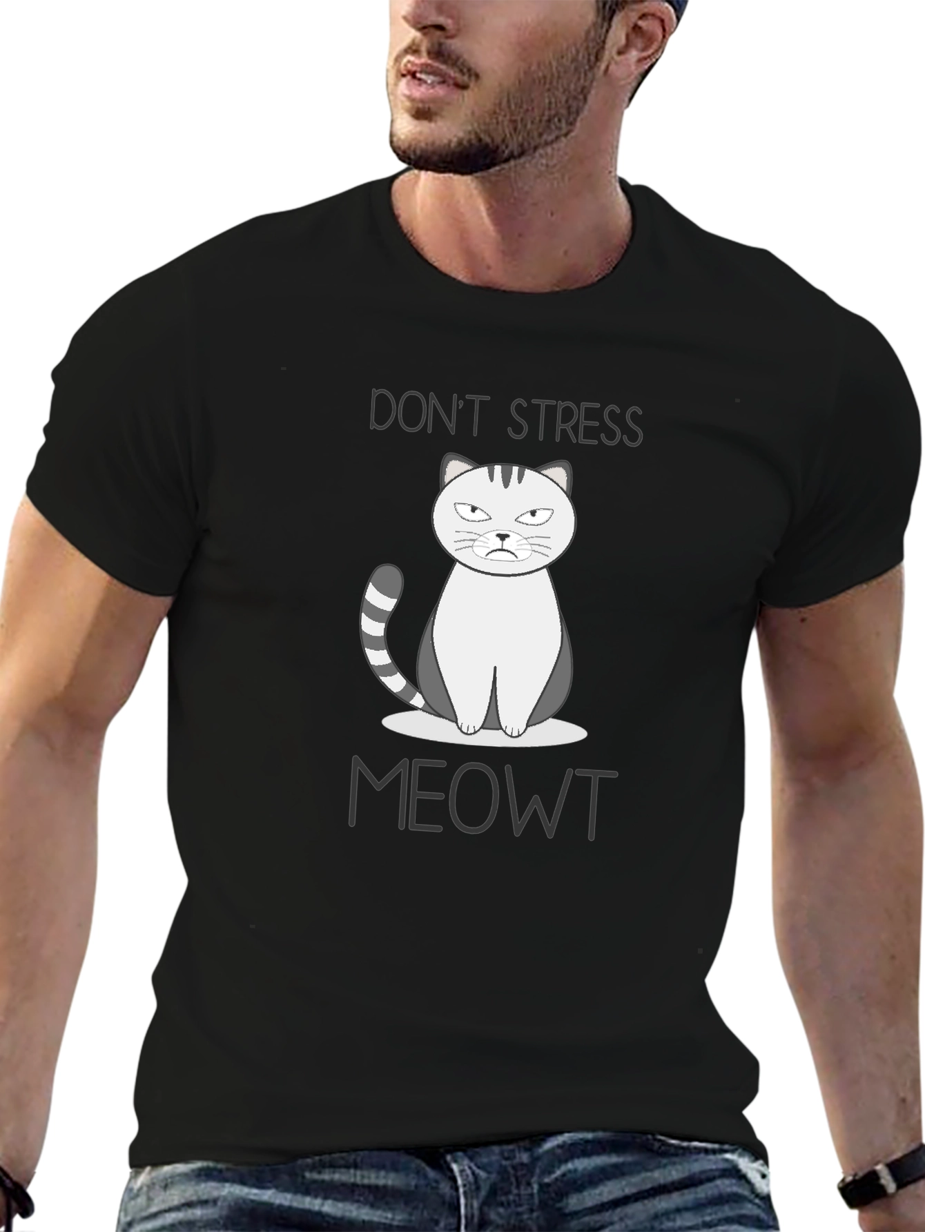 Dont Stress Meowt T-Shirt - Funny Cat Tee