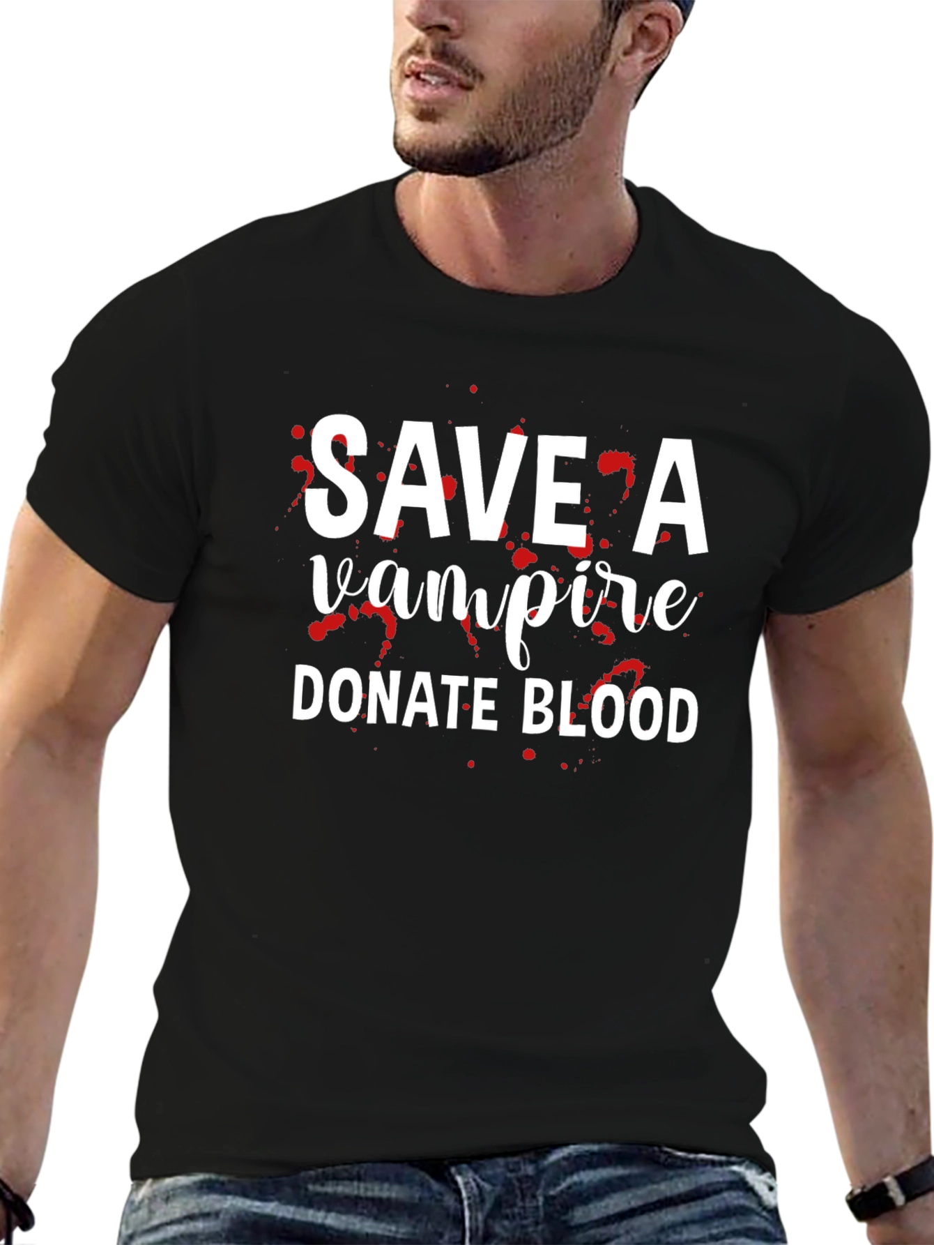 Save a Vampire Donate Blood Graphic Tee