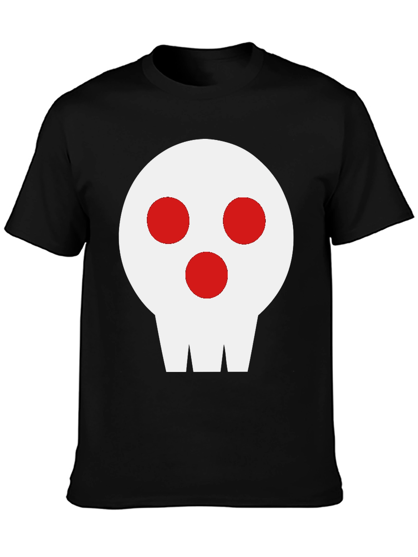 Skull Graphic Tee - Black Cotton Blend