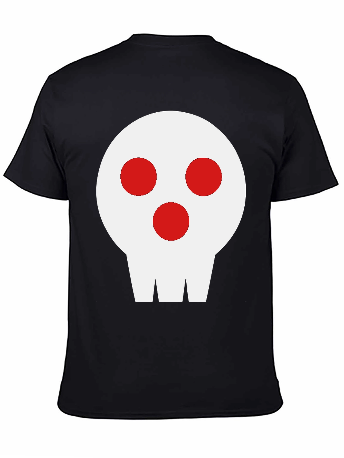Skull Graphic Tee - Black Cotton Blend