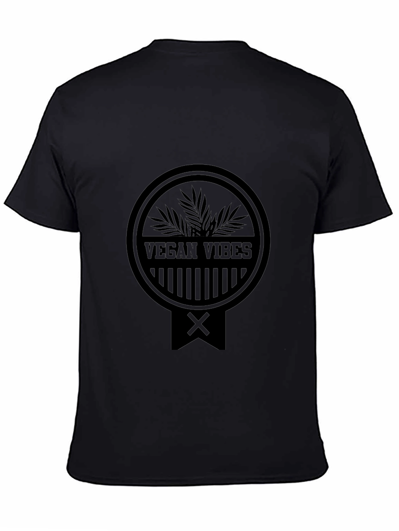 Vegan Vibes Black T-Shirt - Eco-Friendly Style