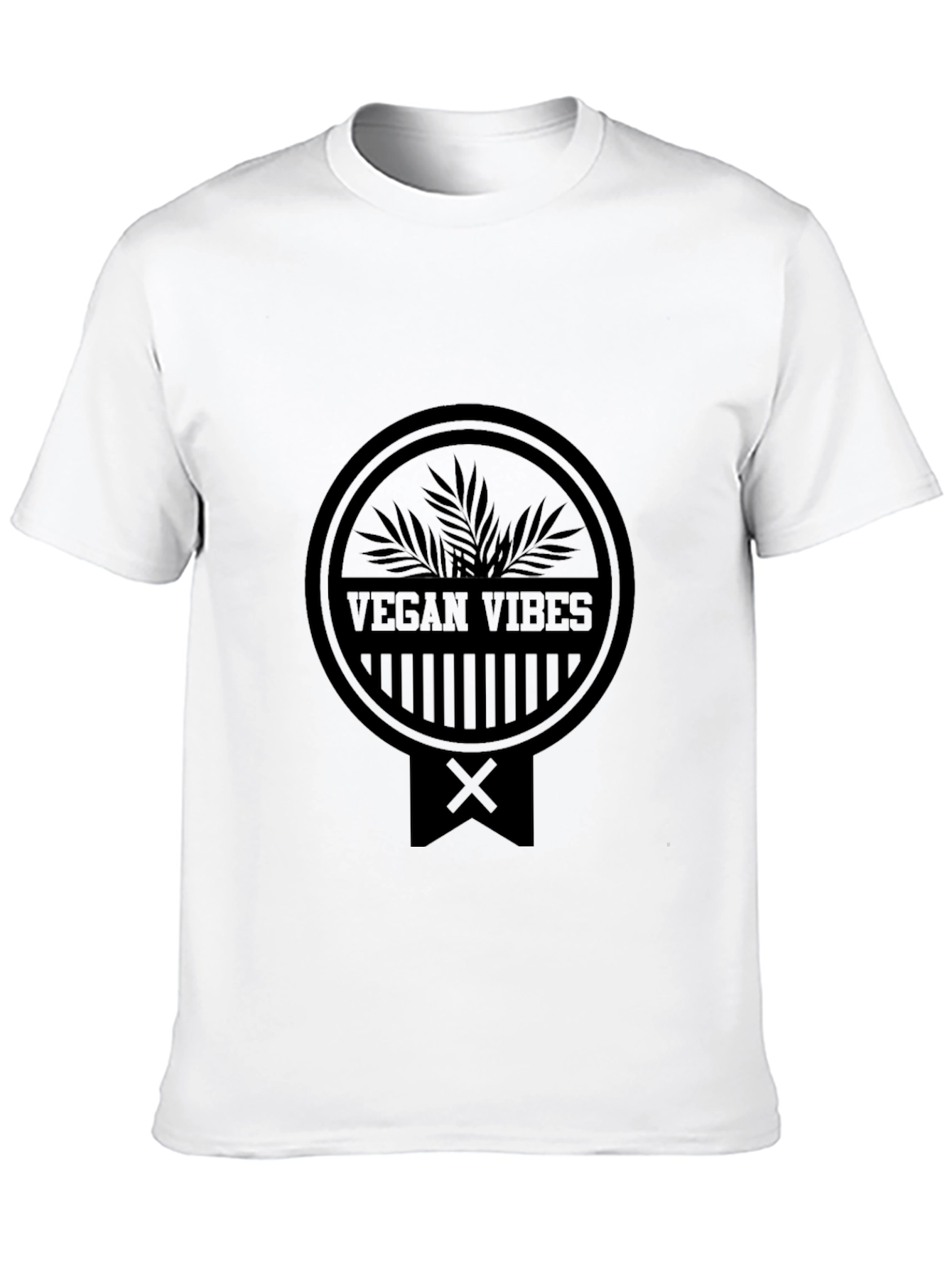 Vegan Vibes Black T-Shirt - Eco-Friendly Style