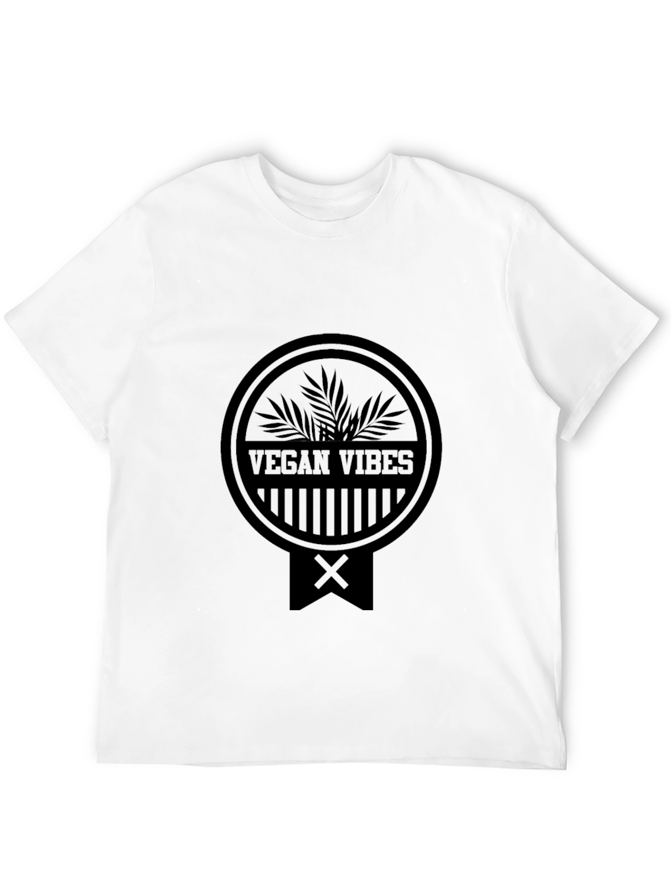 Vegan Vibes Black T-Shirt - Eco-Friendly Style