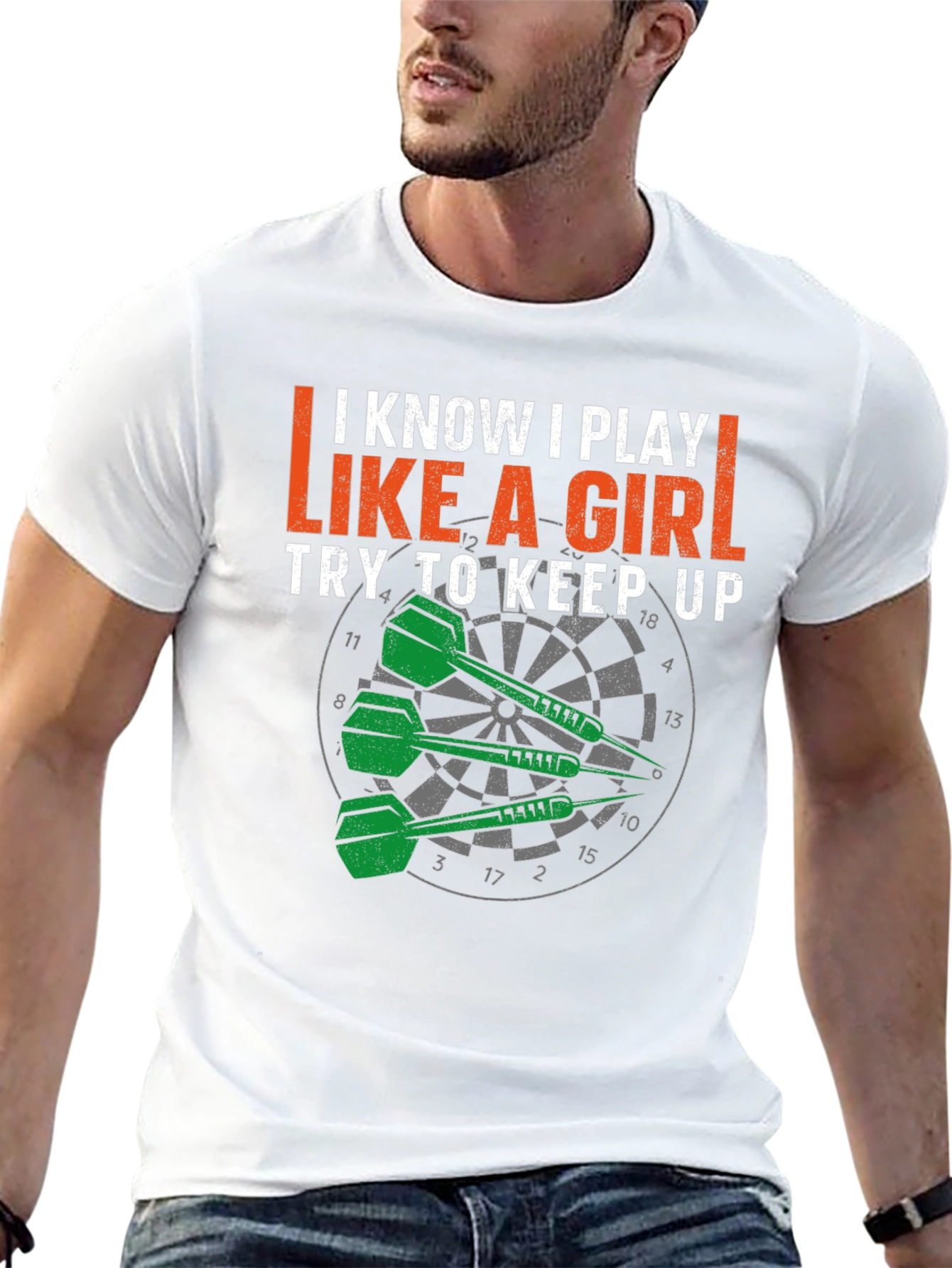 I Play Like a Girl Dart T-Shirt