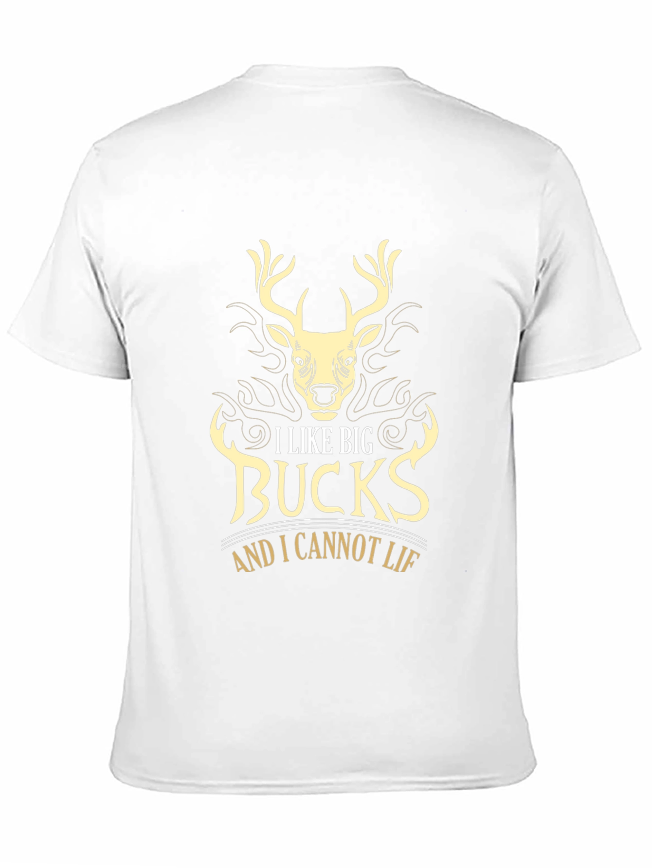Mens Black I Like Big Bucks Graphic Tee