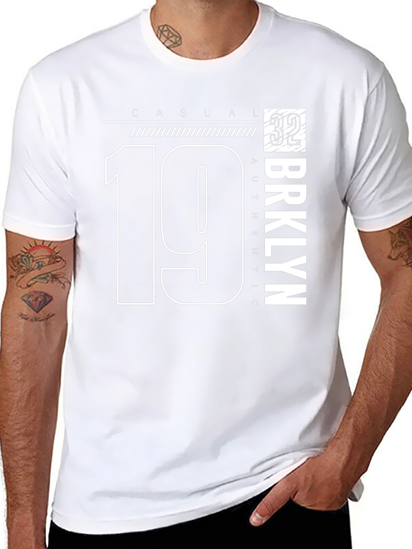 Casual Brooklyn 1932 Graphic Tee - Mens Black T-Shirt