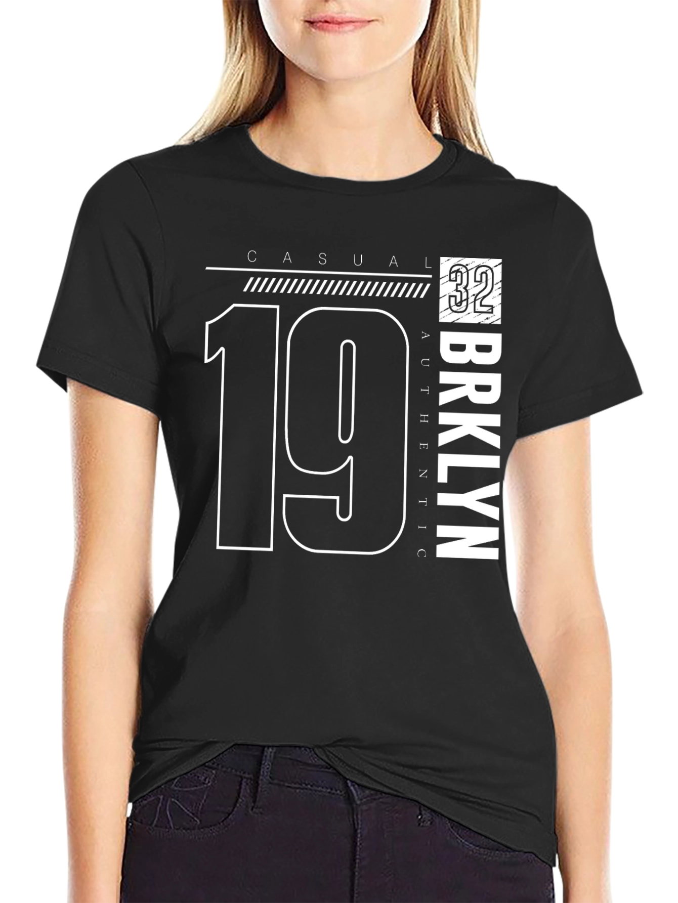 Casual Brooklyn 1932 Graphic Tee - Mens Black T-Shirt