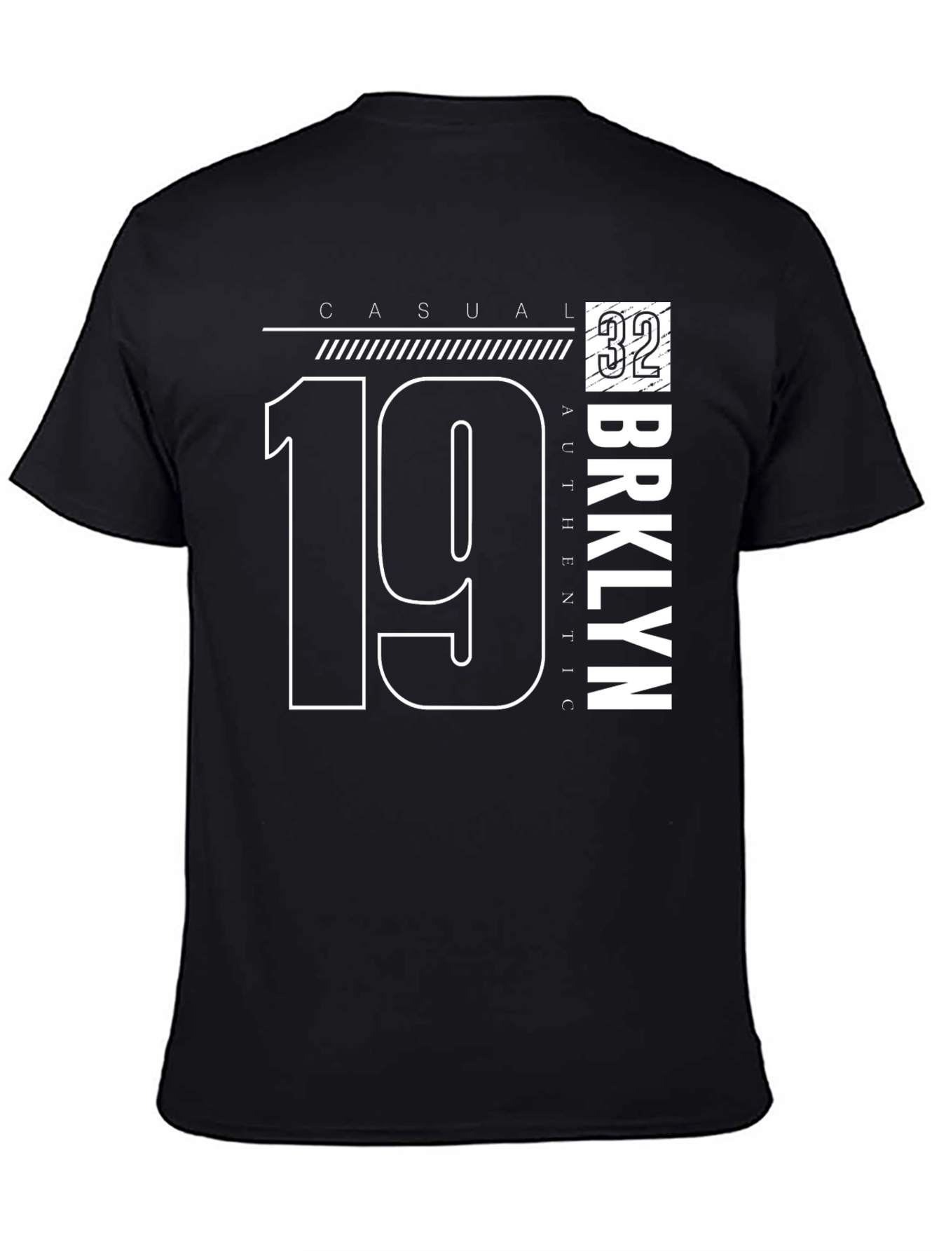 Casual Brooklyn 1932 Graphic Tee - Mens Black T-Shirt