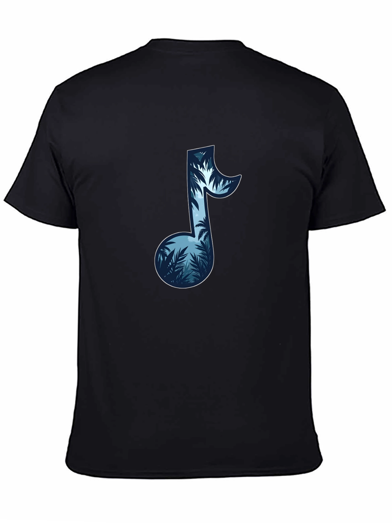 Tropical Music Note Graphic T-Shirt