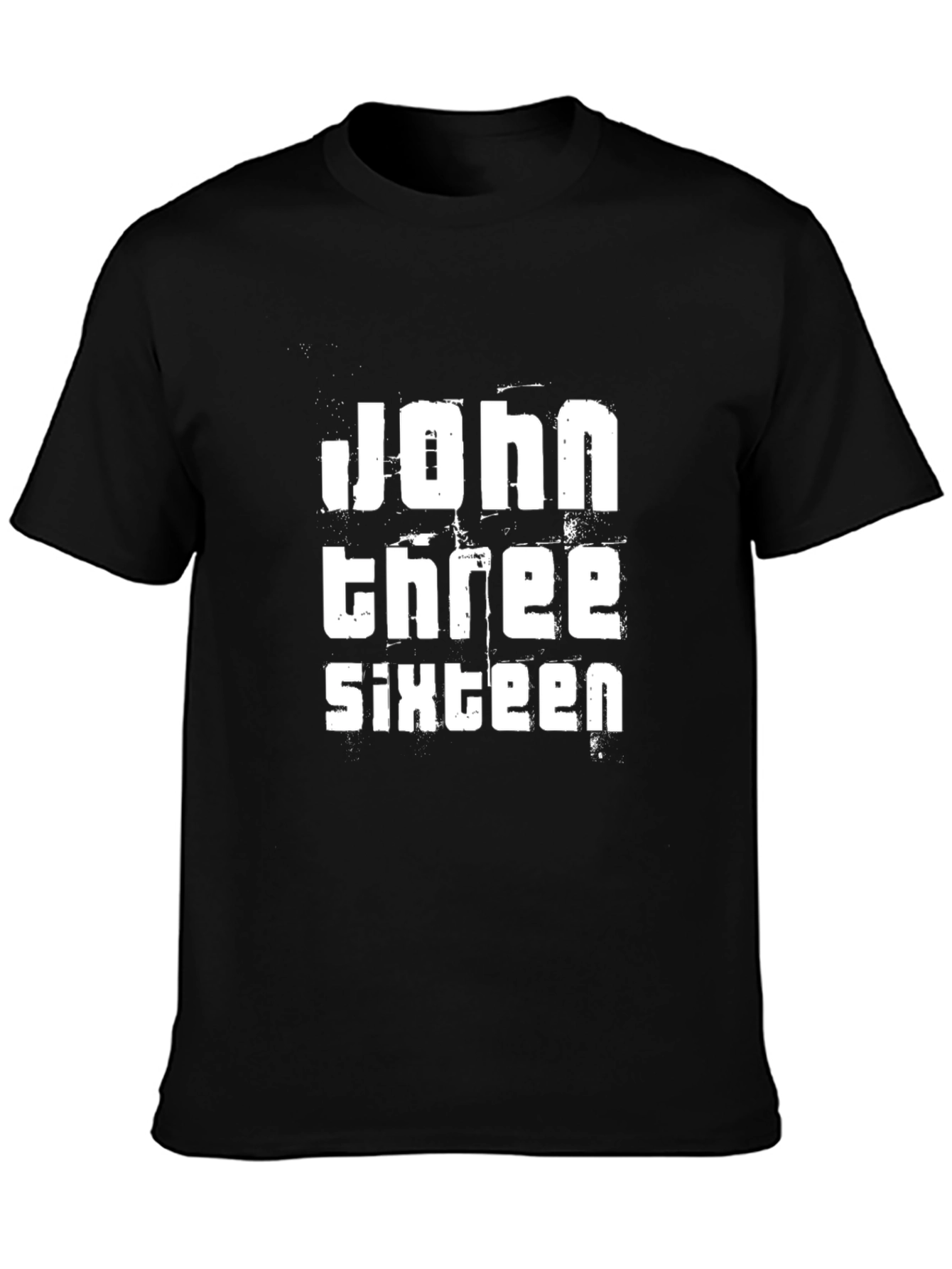 John 3:16 Black Graphic Tee