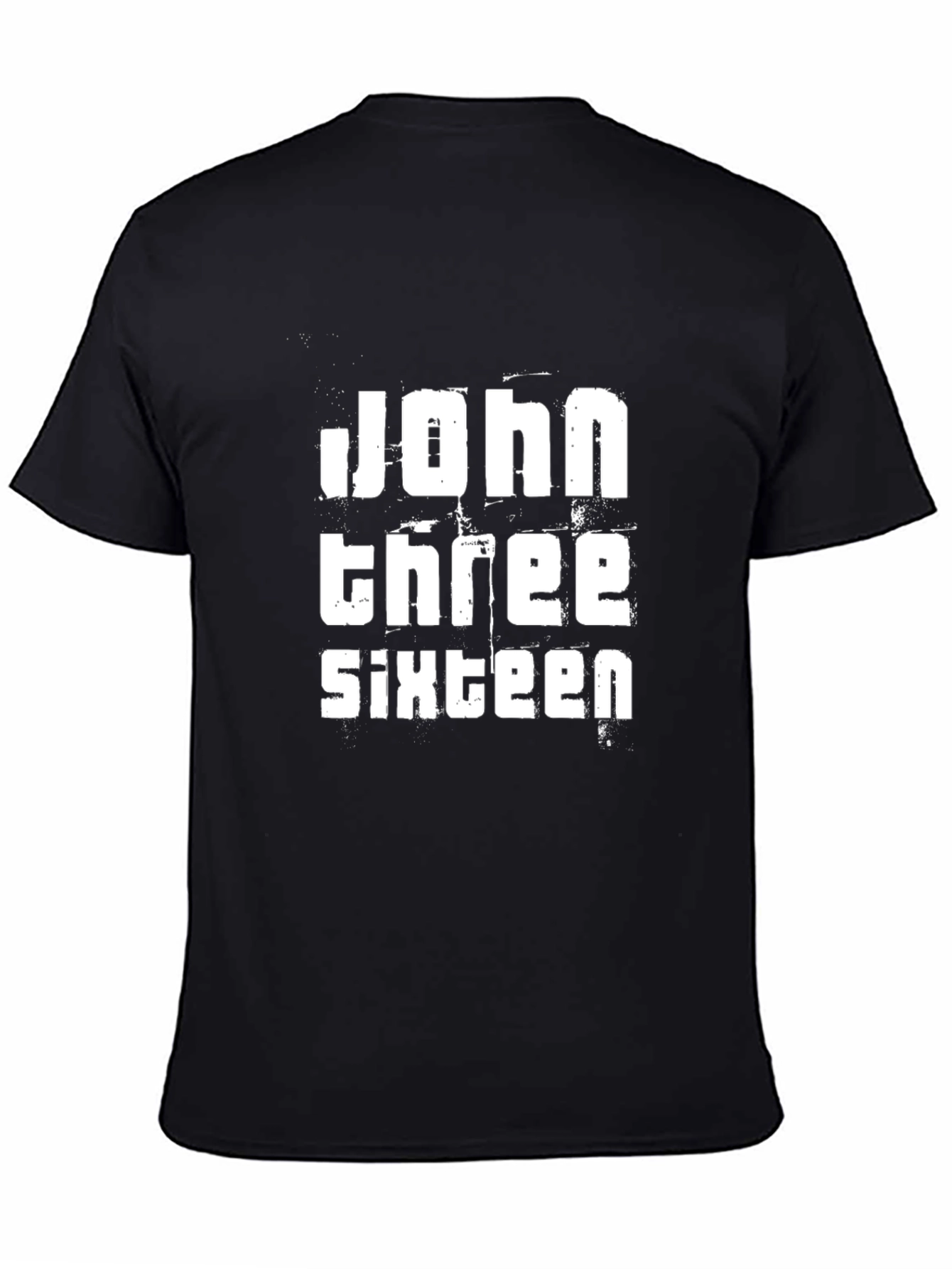 John 3:16 Black Graphic Tee