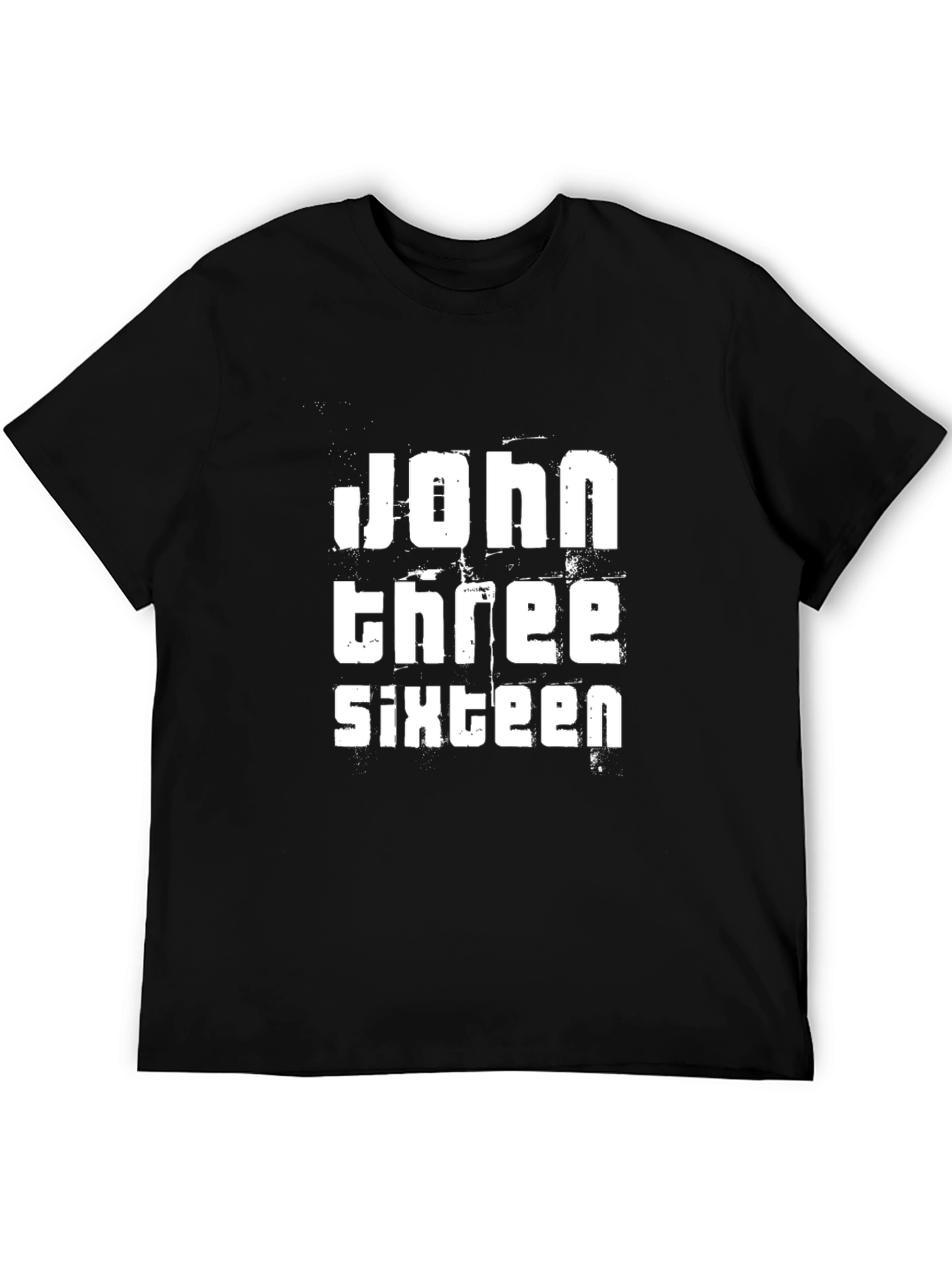 John 3:16 Black Graphic Tee