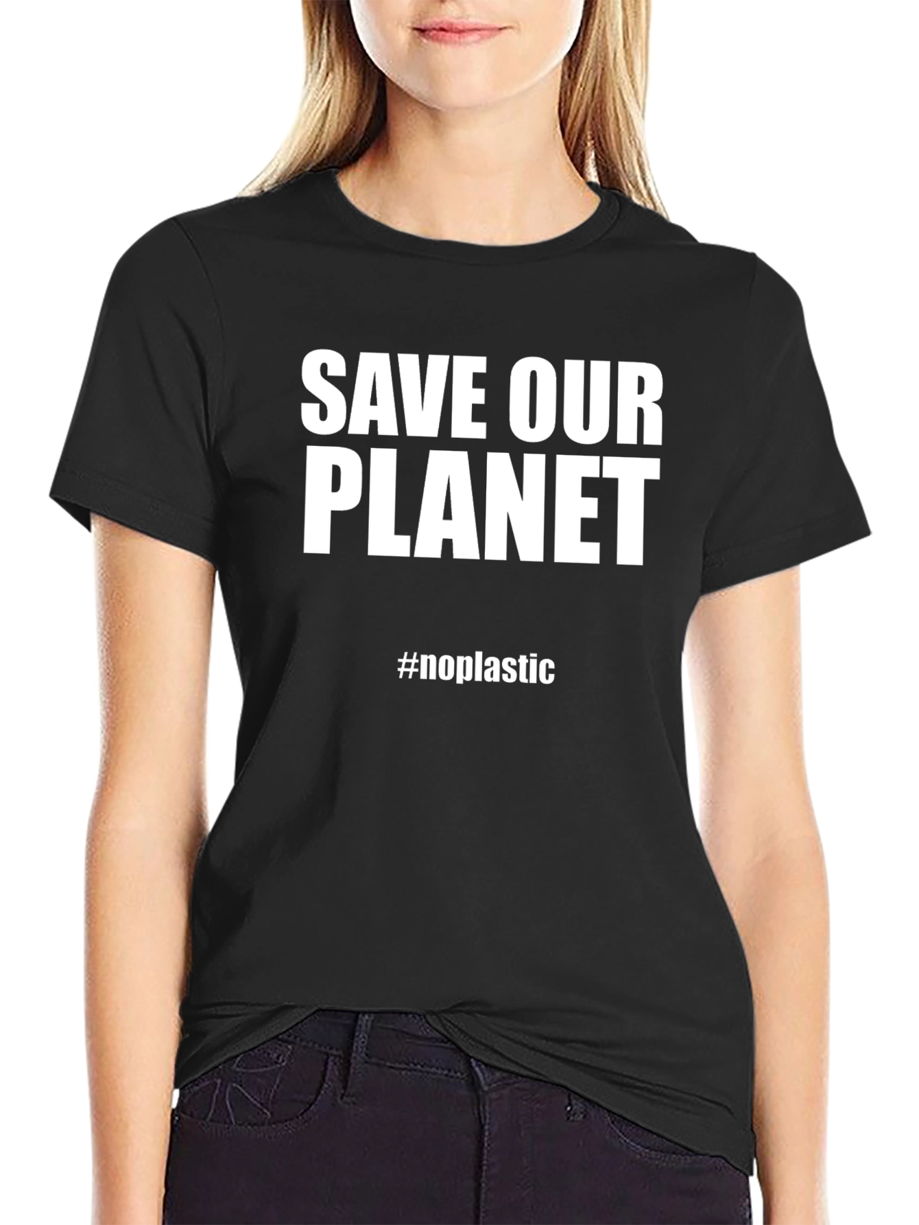 Save Our Planet T-Shirt - #noplastic Eco-Friendly Tee