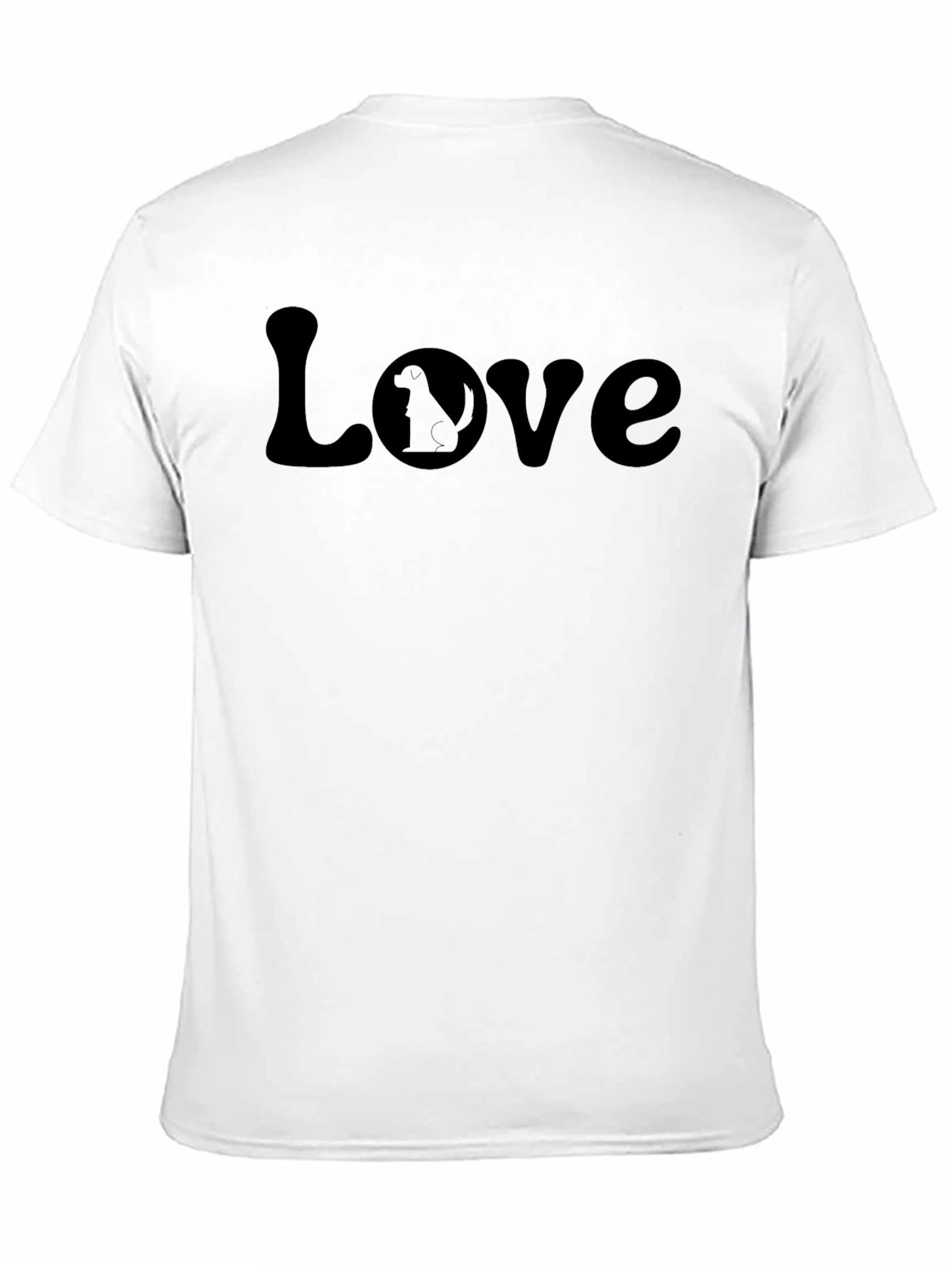 Love Dog T-Shirt - Black Unisex Tee