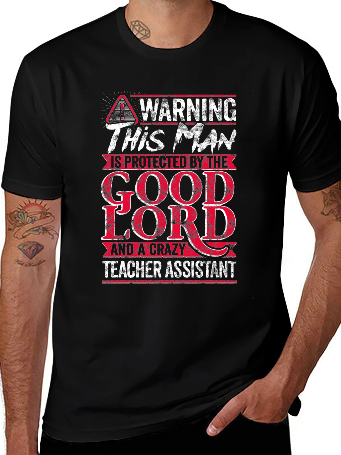 Warning This Man Is Protected T-Shirt