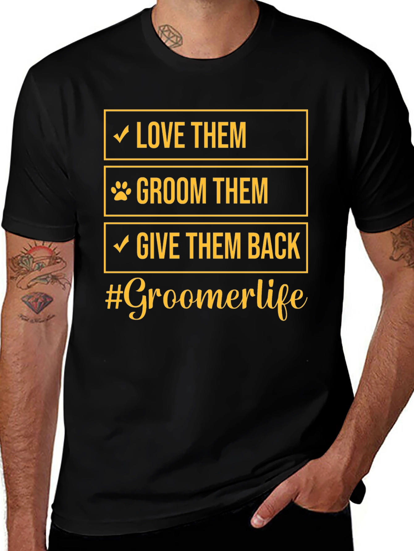 Groomer Life T-Shirt - Love Groom Give Back
