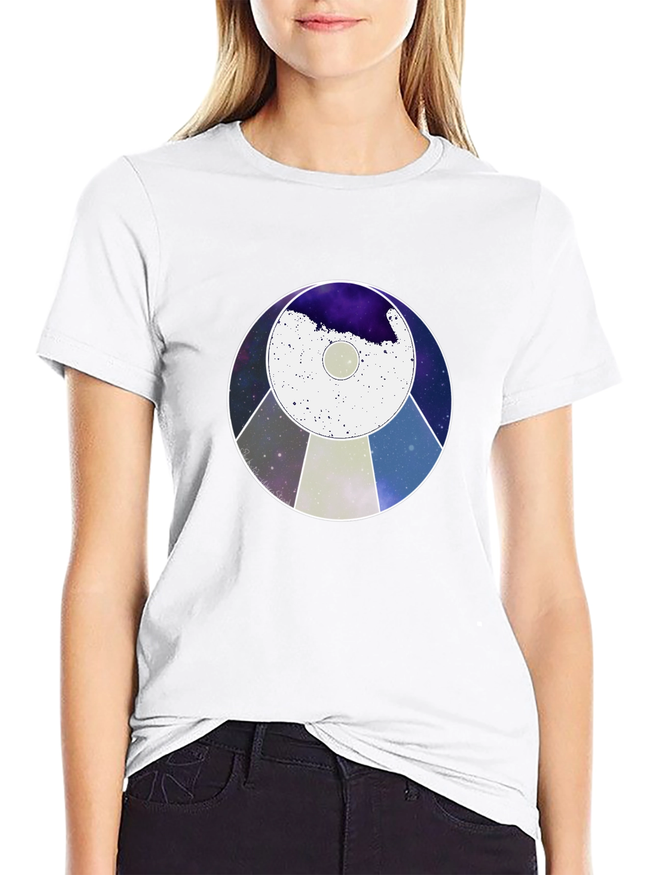Cosmic Circle Graphic T-Shirt