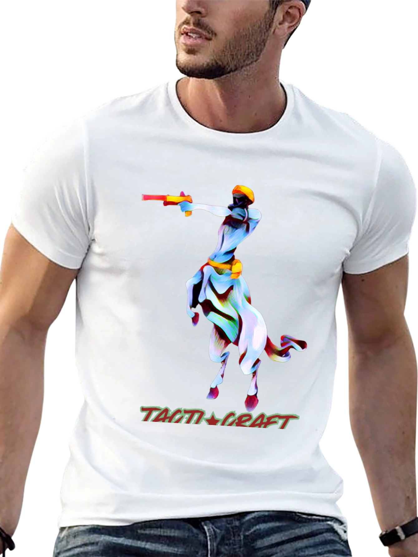 Tactical Centaur Graphic T-Shirt - Unique Design