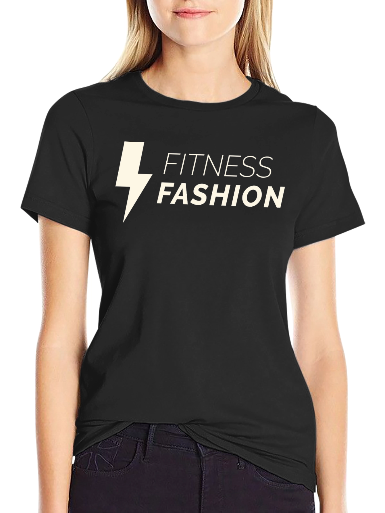 Fitness Fashion Black T-Shirt