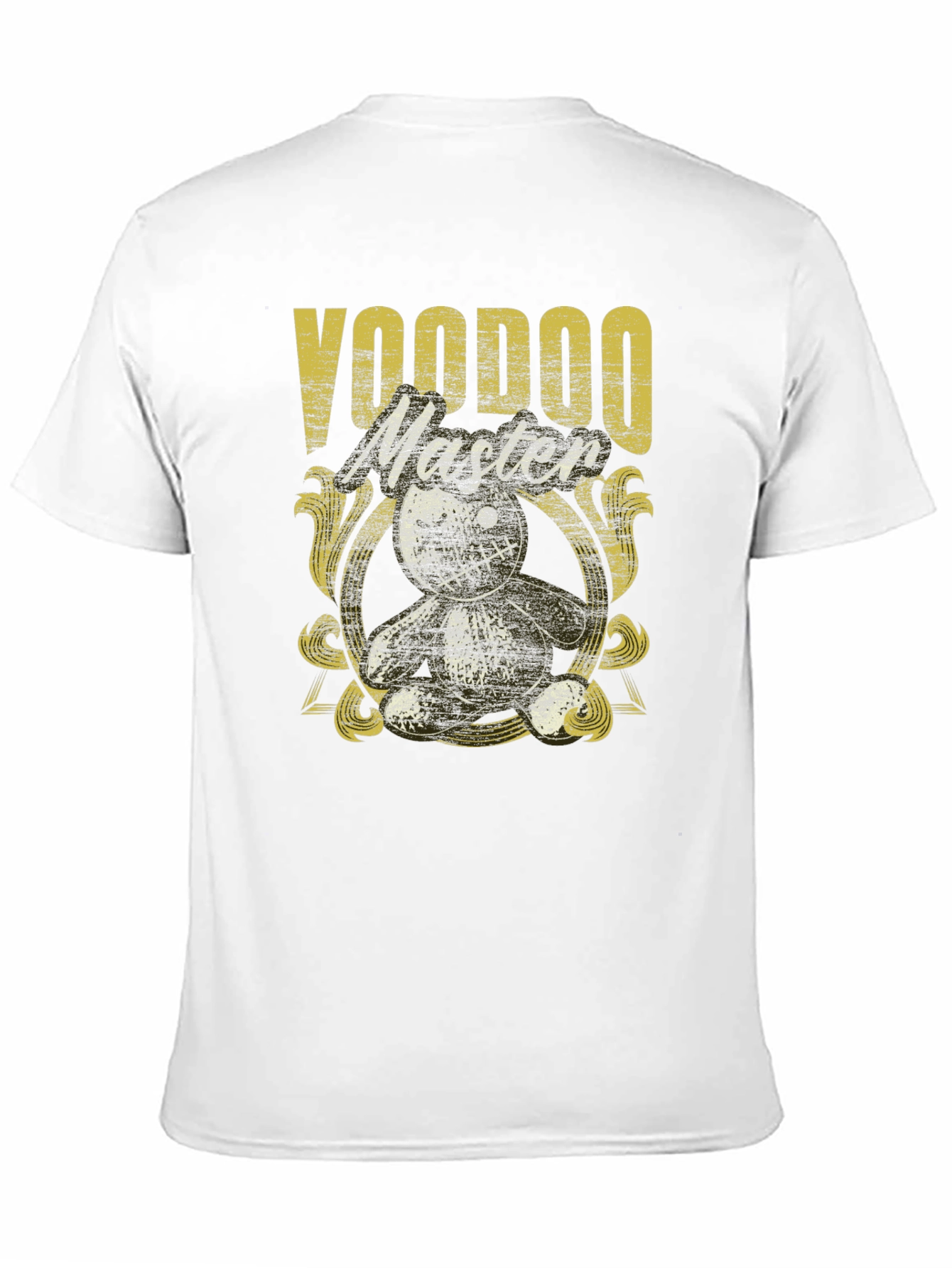 Voodoo Master Graphic Tee - Black Cotton T-Shirt