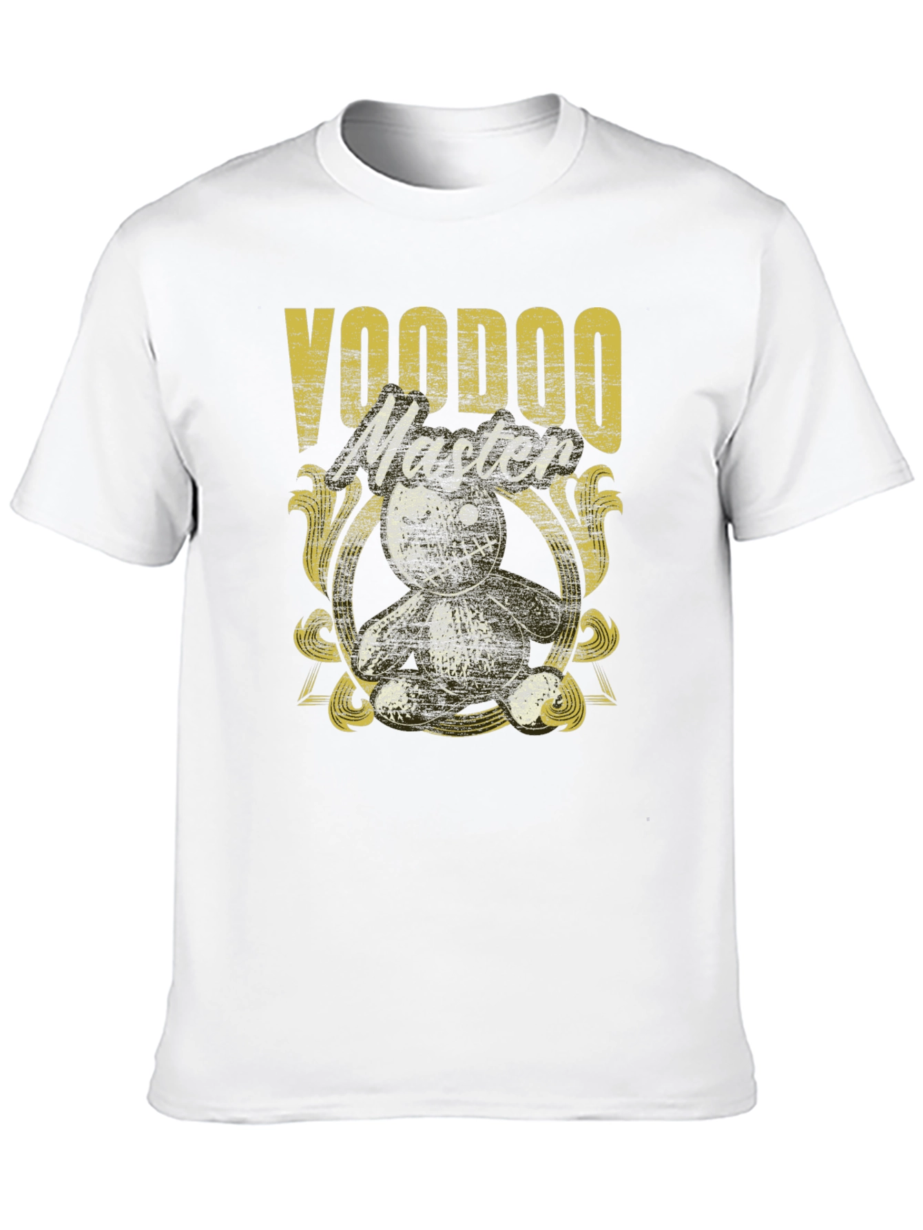 Voodoo Master Graphic Tee - Black Cotton T-Shirt
