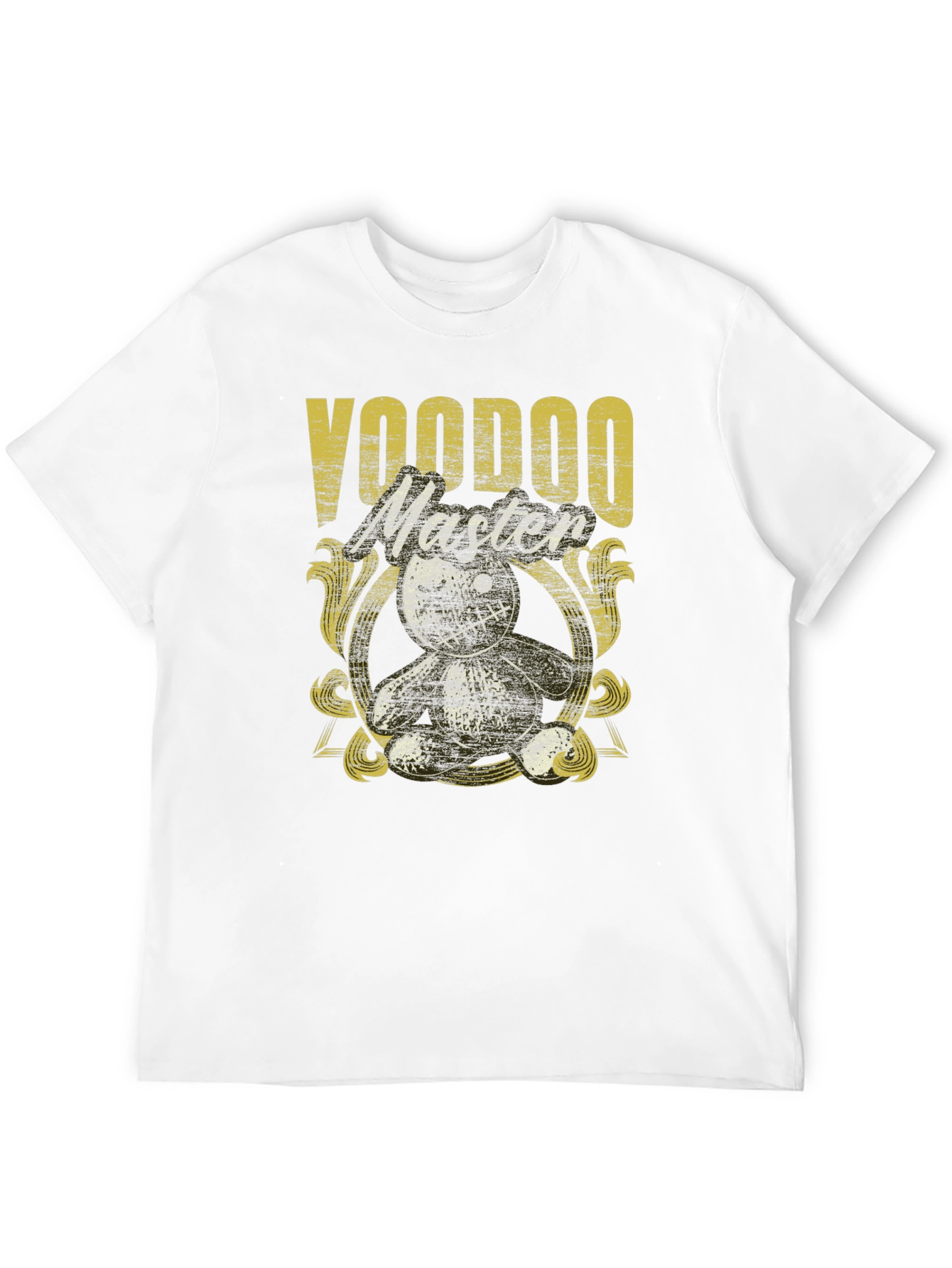 Voodoo Master Graphic Tee - Black Cotton T-Shirt