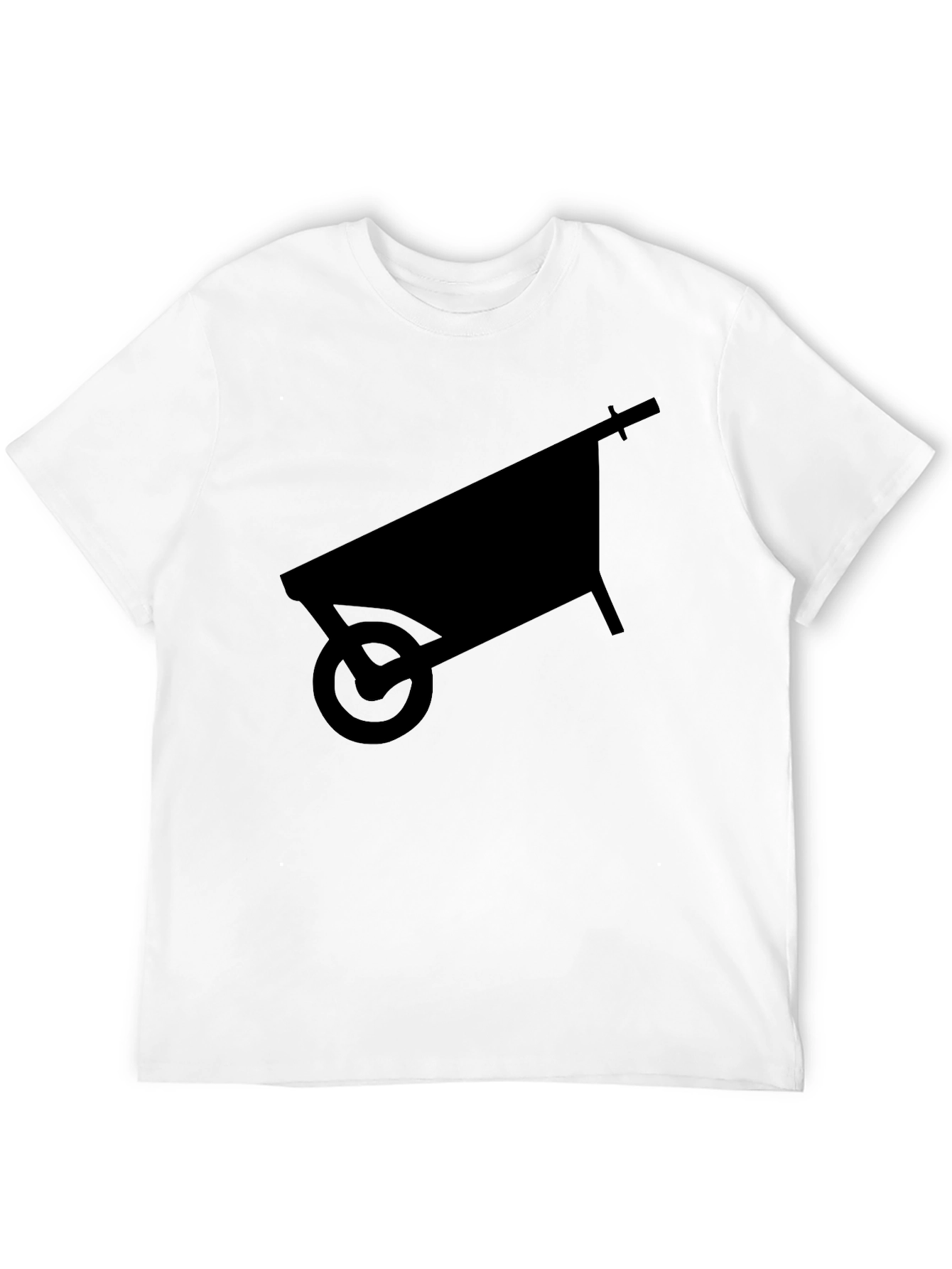 Wheelbarrow Silhouette Graphic Tee - Black