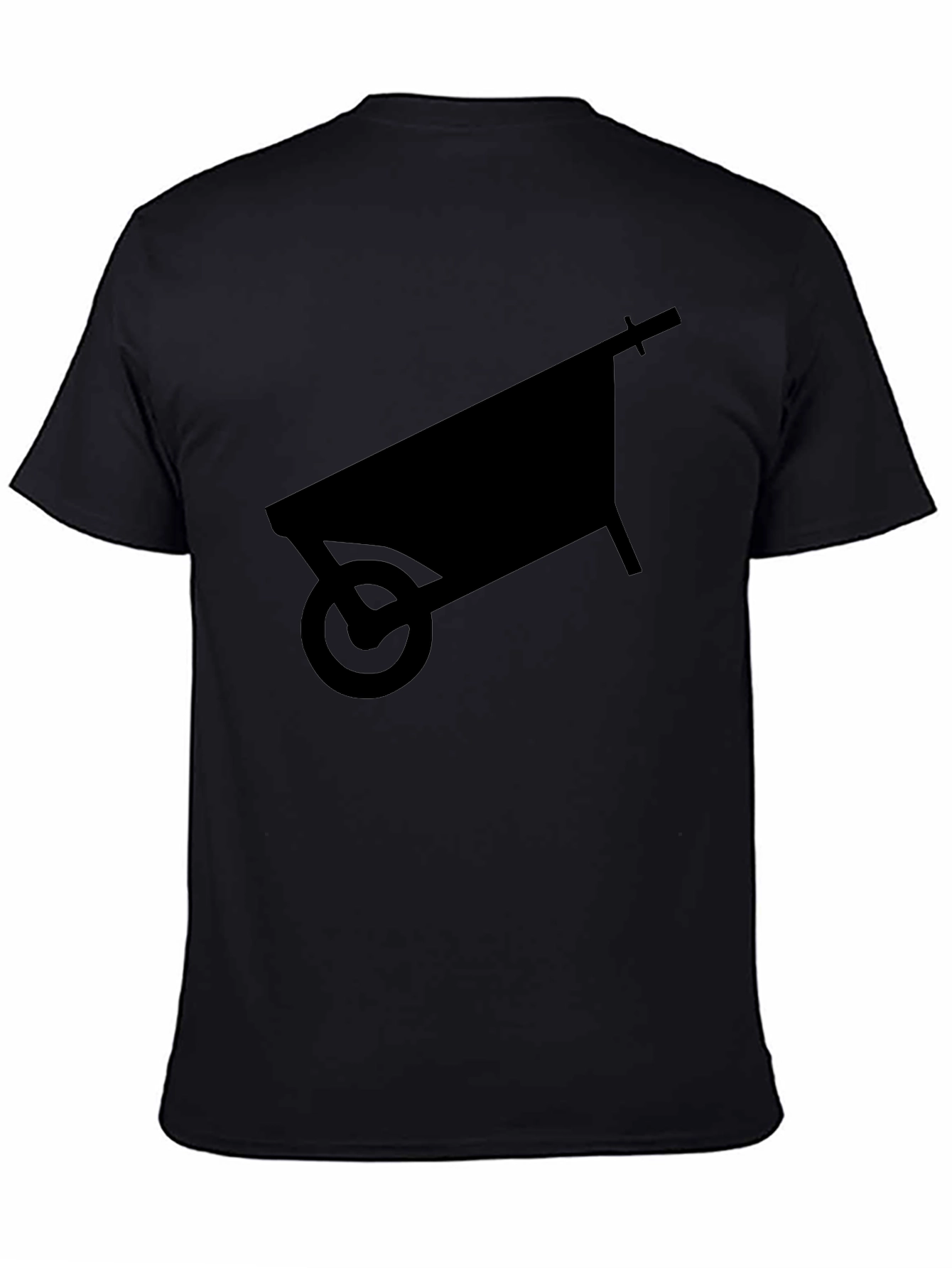 Wheelbarrow Silhouette Graphic Tee - Black