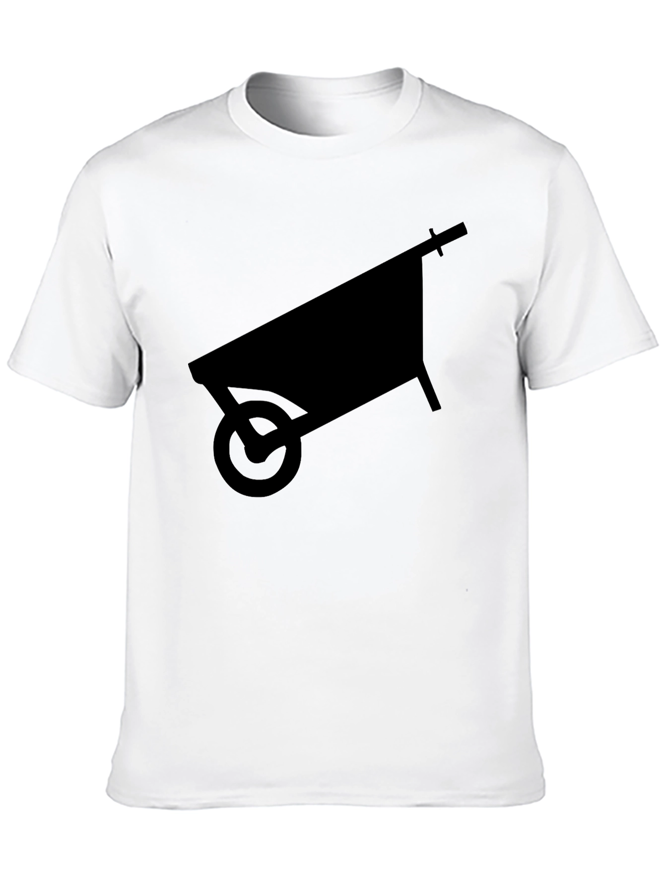 Wheelbarrow Silhouette Graphic Tee - Black