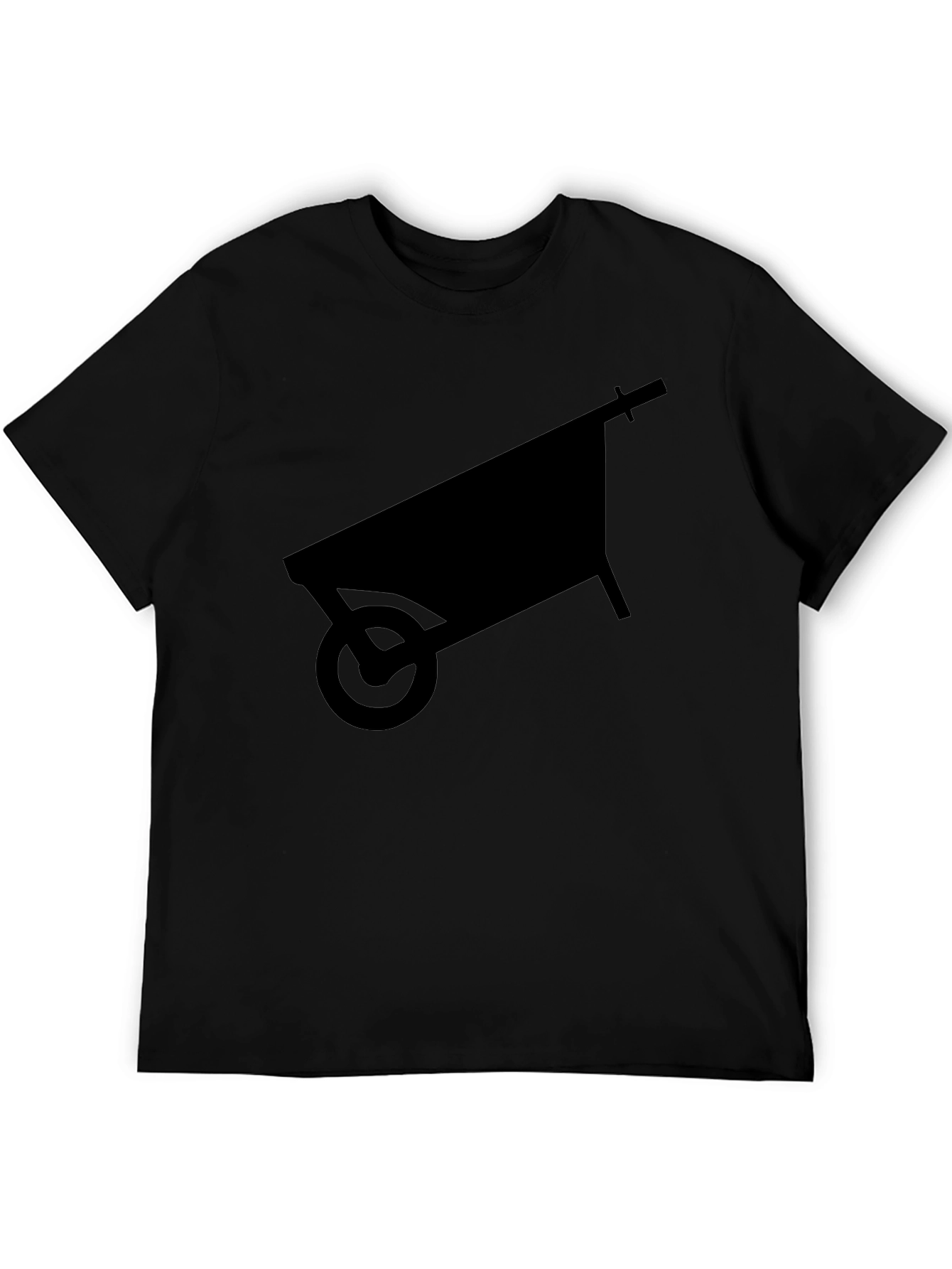 Wheelbarrow Silhouette Graphic Tee - Black