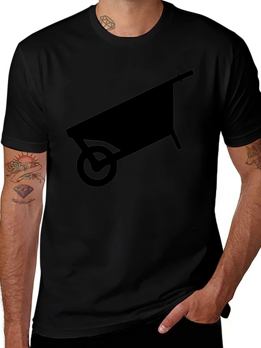Wheelbarrow Silhouette Graphic Tee - Black