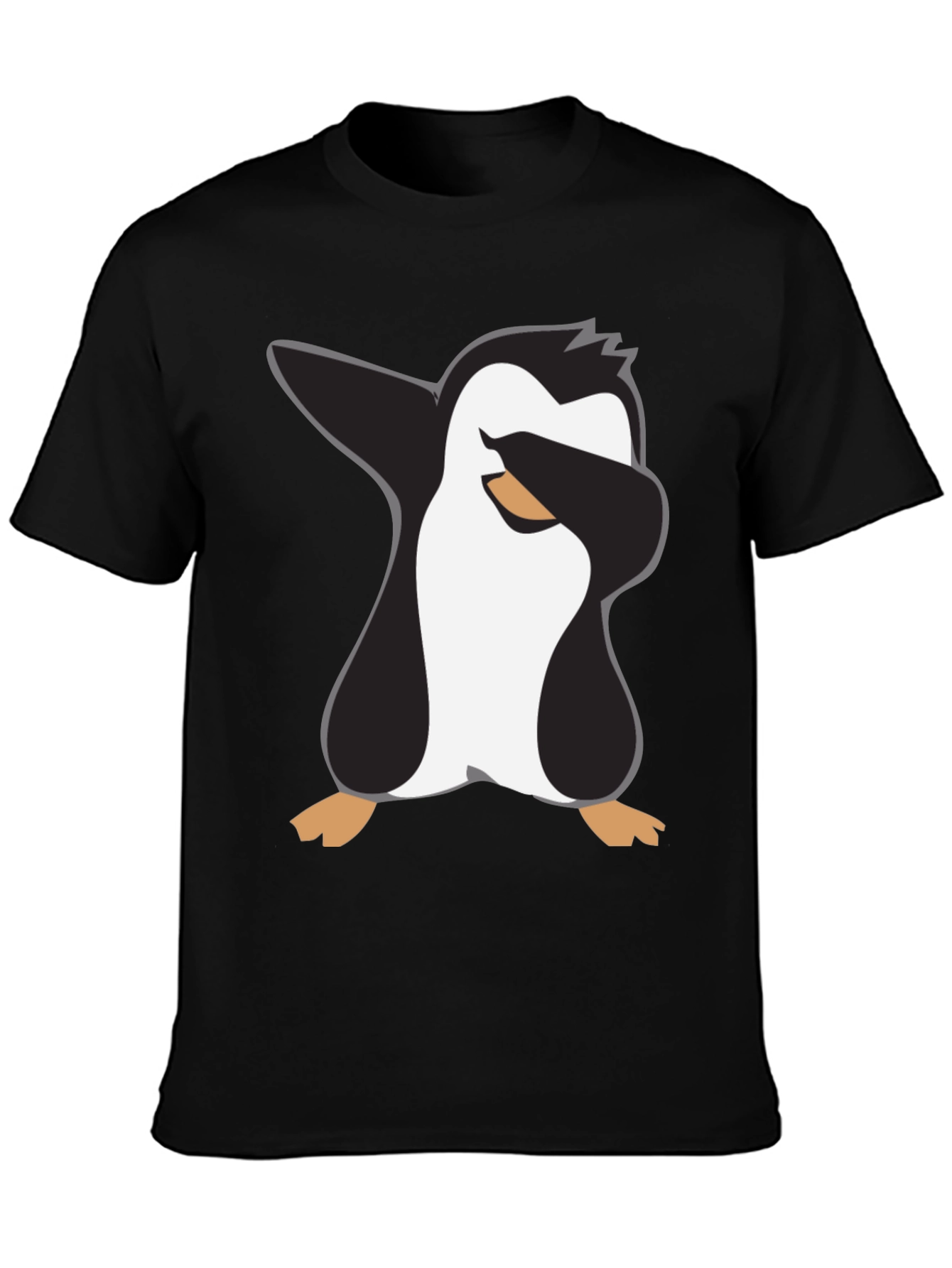 Dabbing Penguin Graphic Tee - Black Crewneck