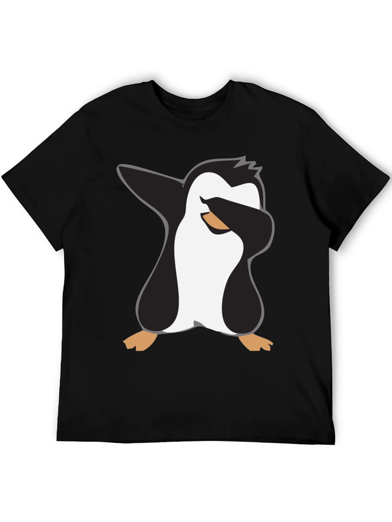 Dabbing Penguin Graphic Tee - Black Crewneck