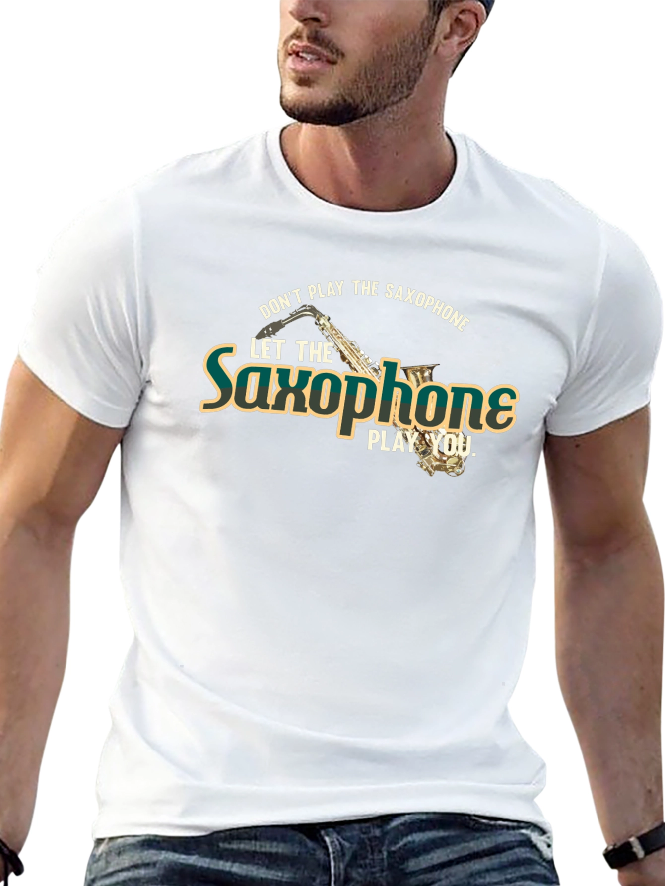 Saxophone Player Graphic T-Shirt