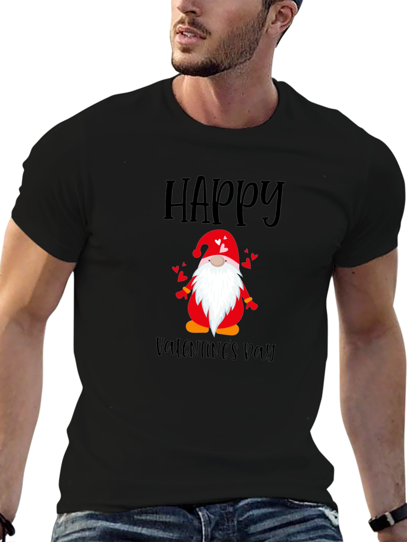 Happy Valentines Day Gnome Graphic T-Shirt