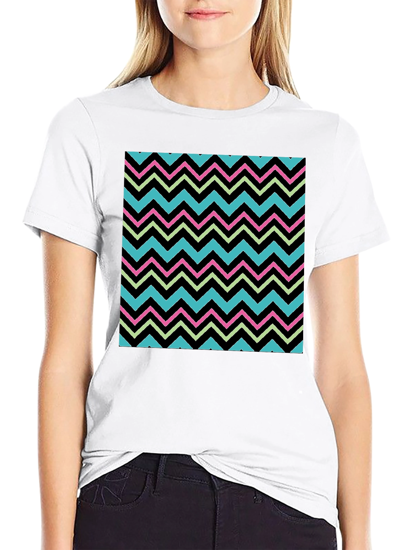 Retro Zigzag Graphic Tee