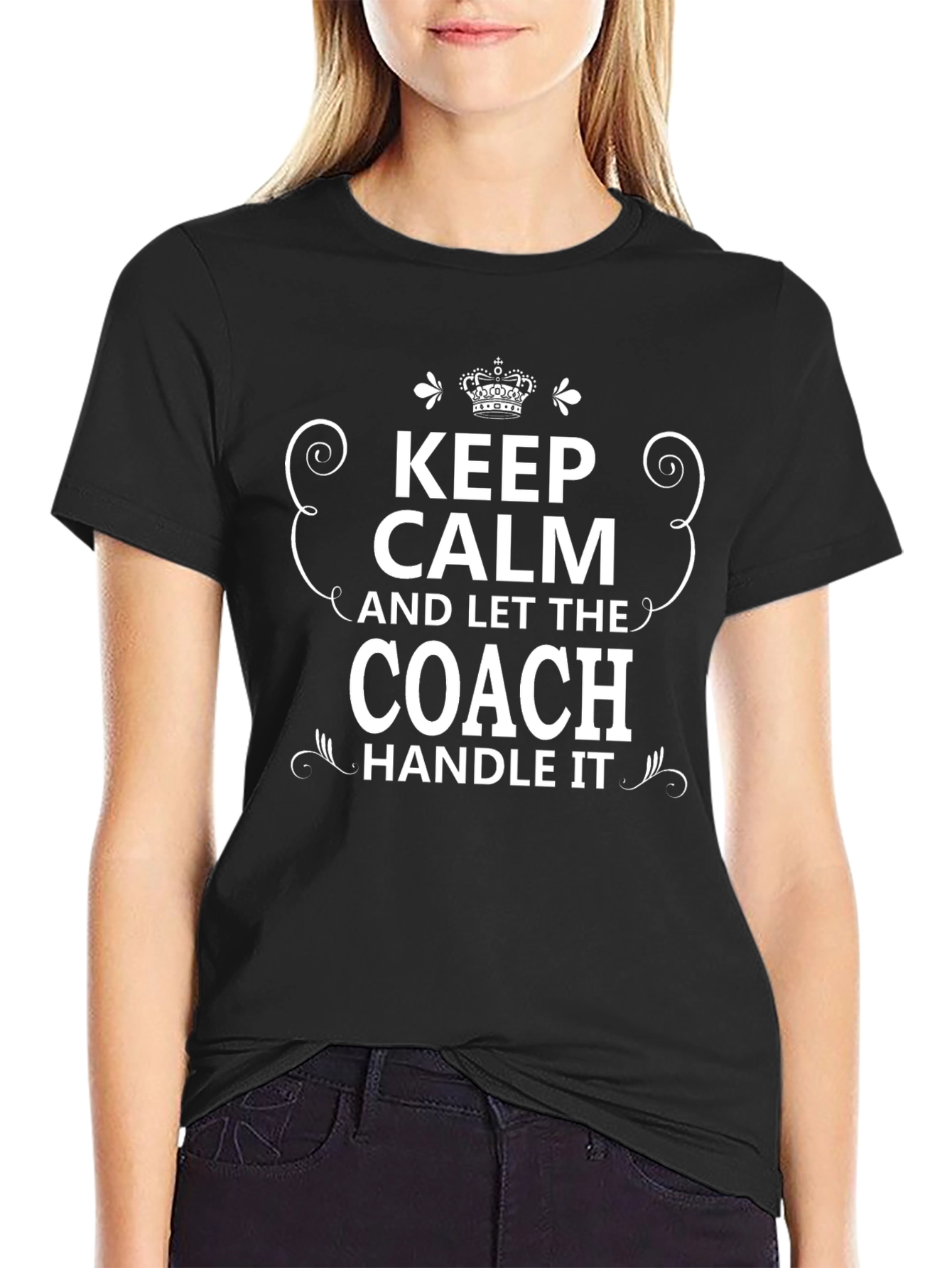 Keep Calm Coach T-Shirt Funny Gift