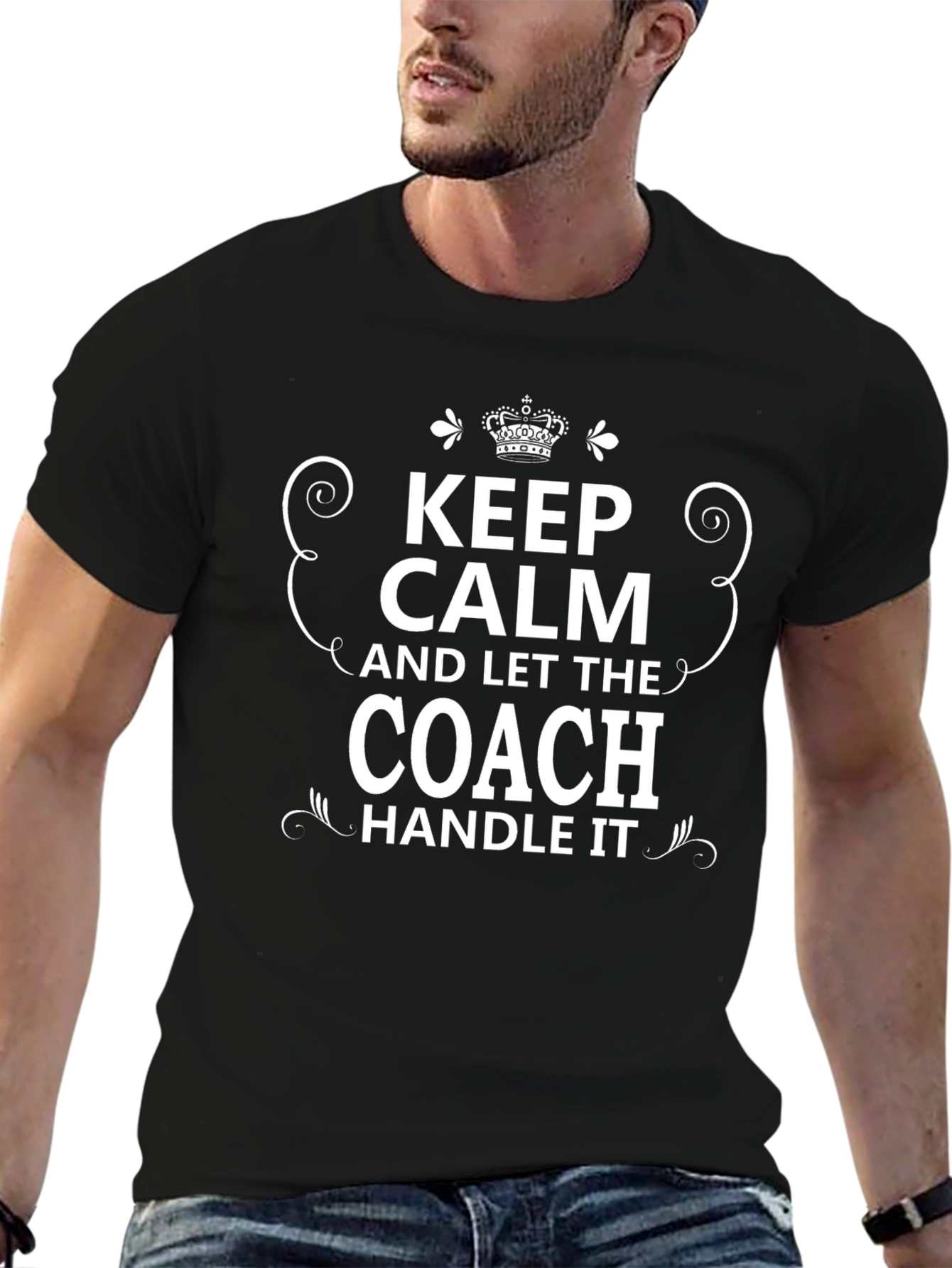 Keep Calm Coach T-Shirt Funny Gift