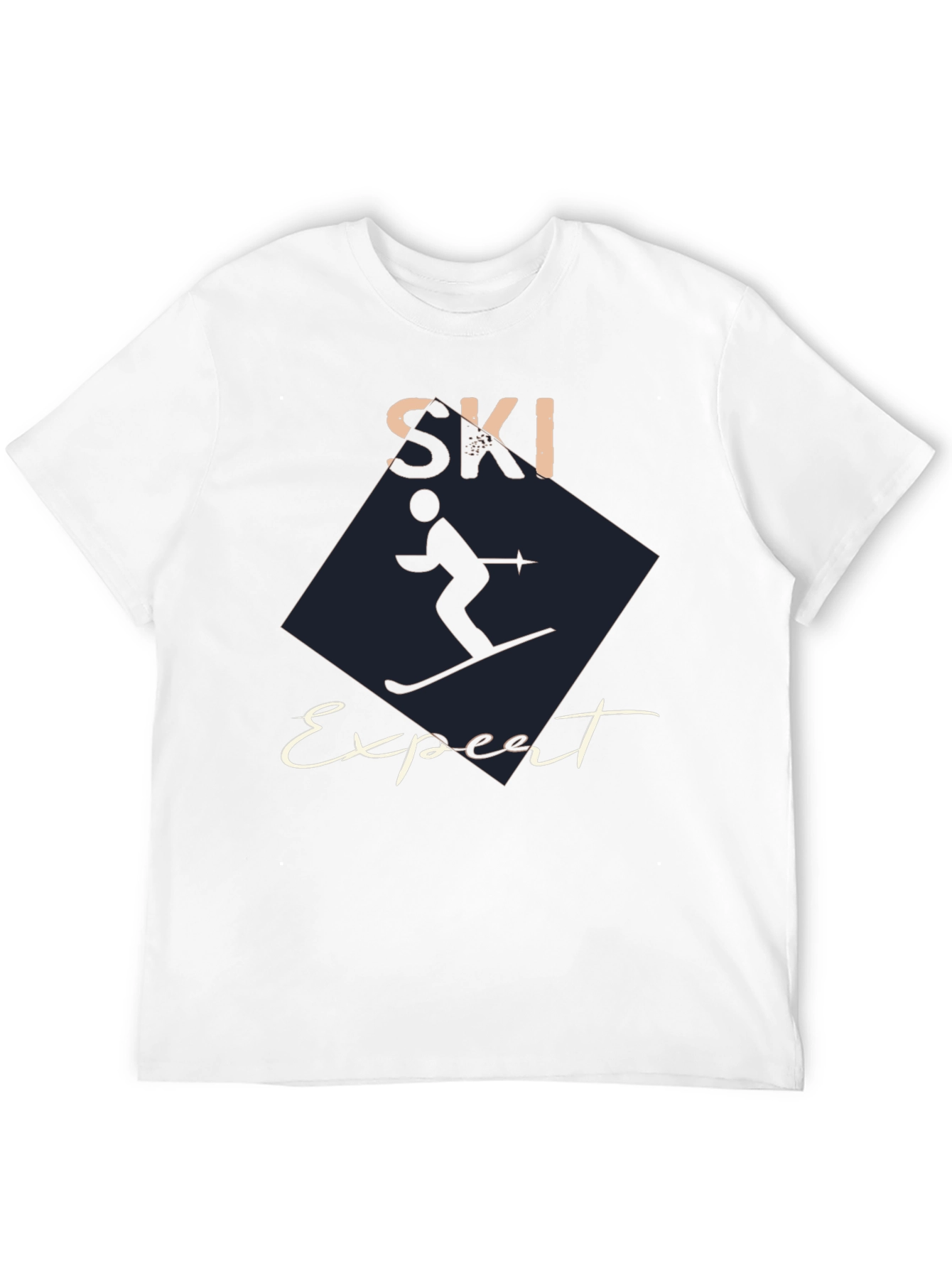 Ski Expert Graphic Tee - Black Cotton T-Shirt