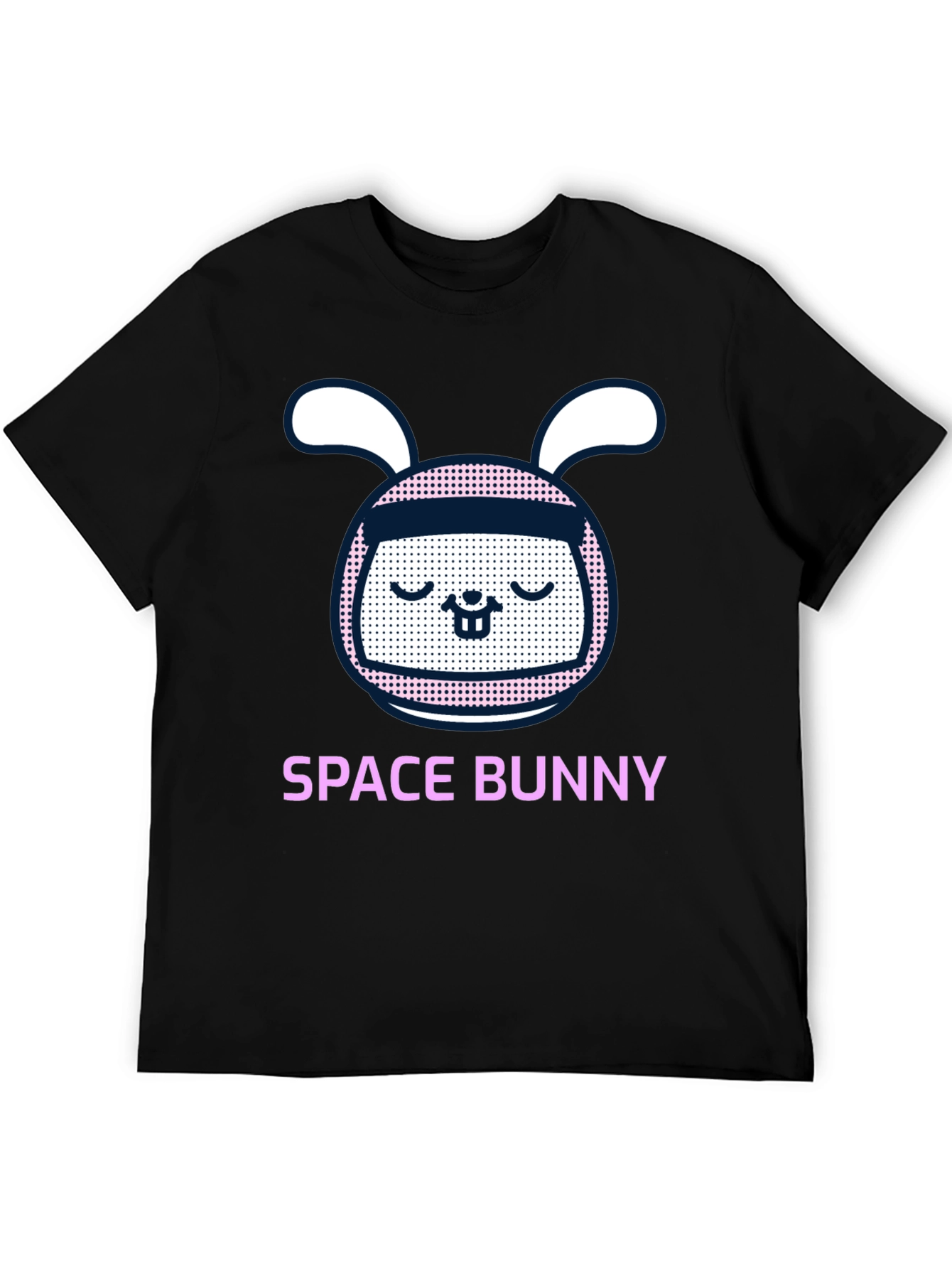Space Bunny Graphic Tee - Mens Black T-Shirt