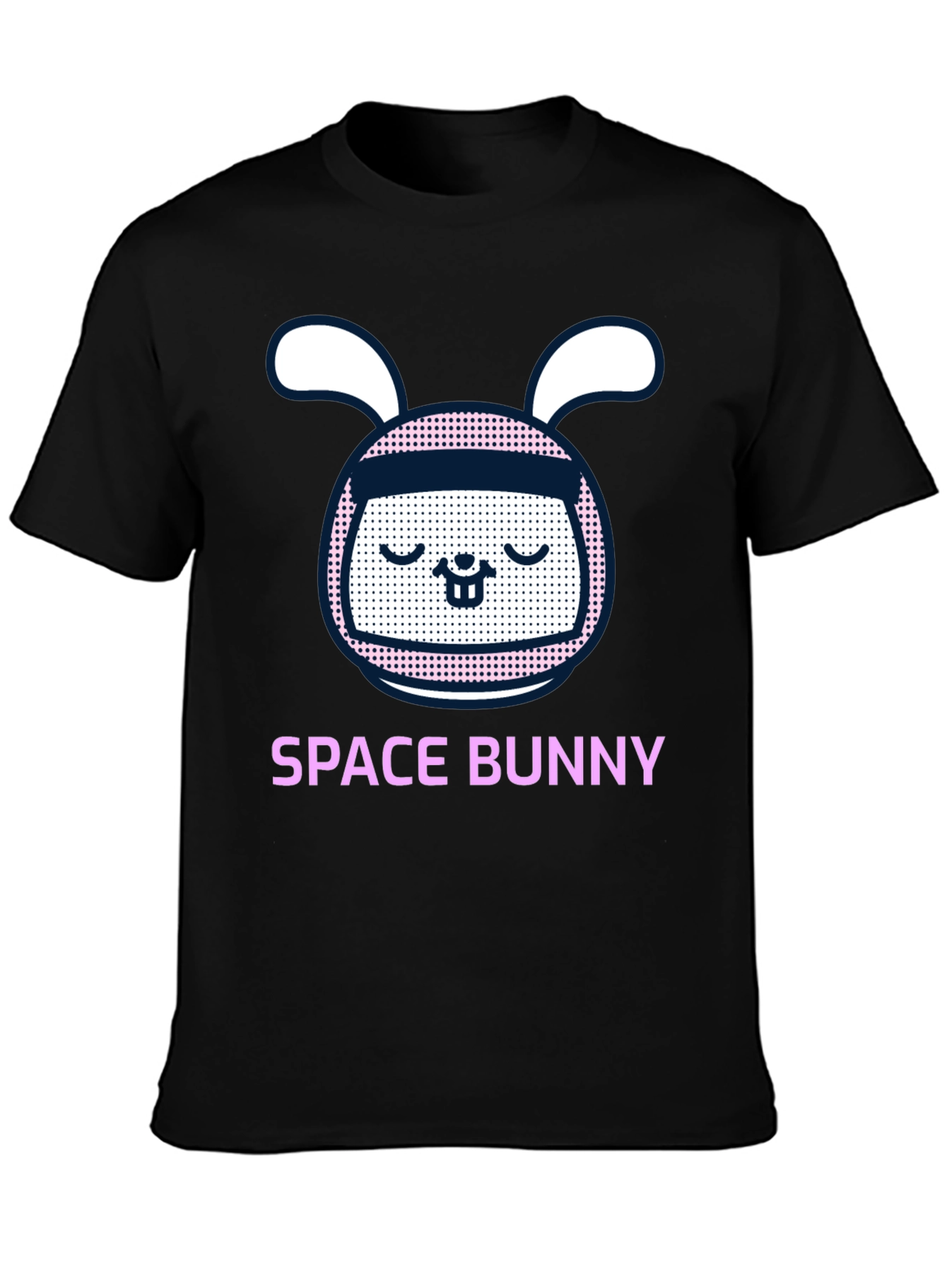 Space Bunny Graphic Tee - Mens Black T-Shirt