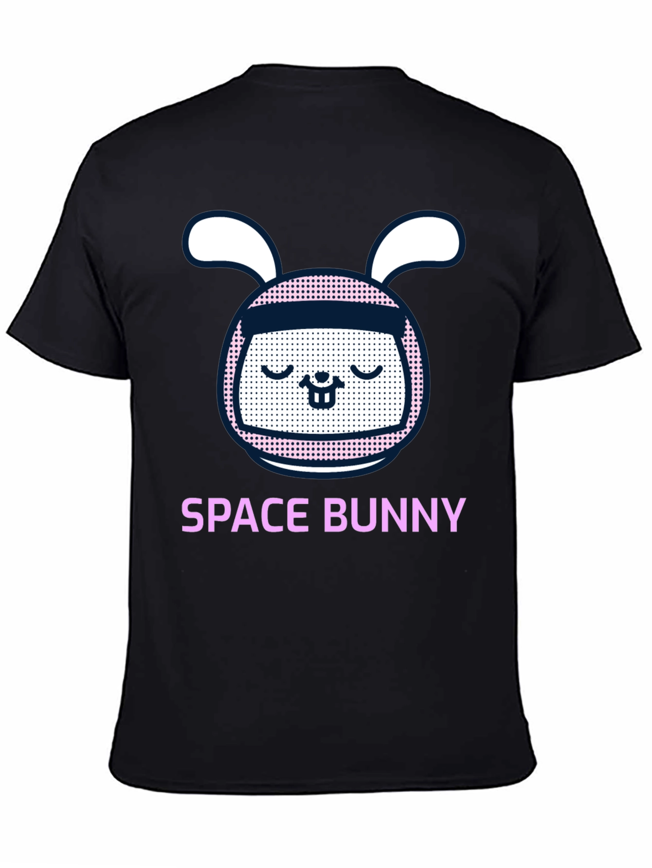 Space Bunny Graphic Tee - Mens Black T-Shirt