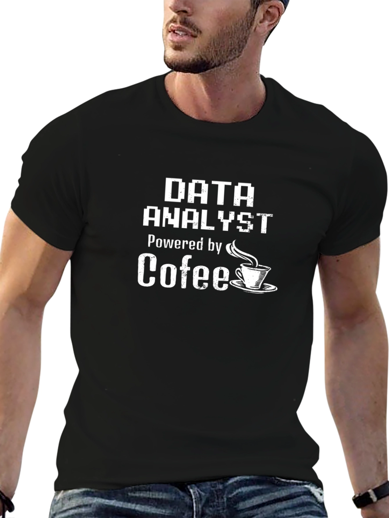 Data Analyst Powered by Coffee T-Shirt