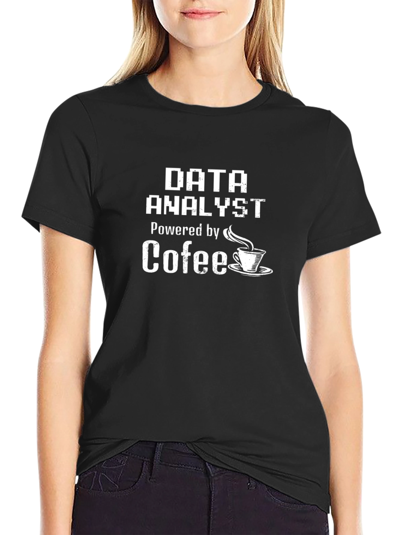 Data Analyst Powered by Coffee T-Shirt