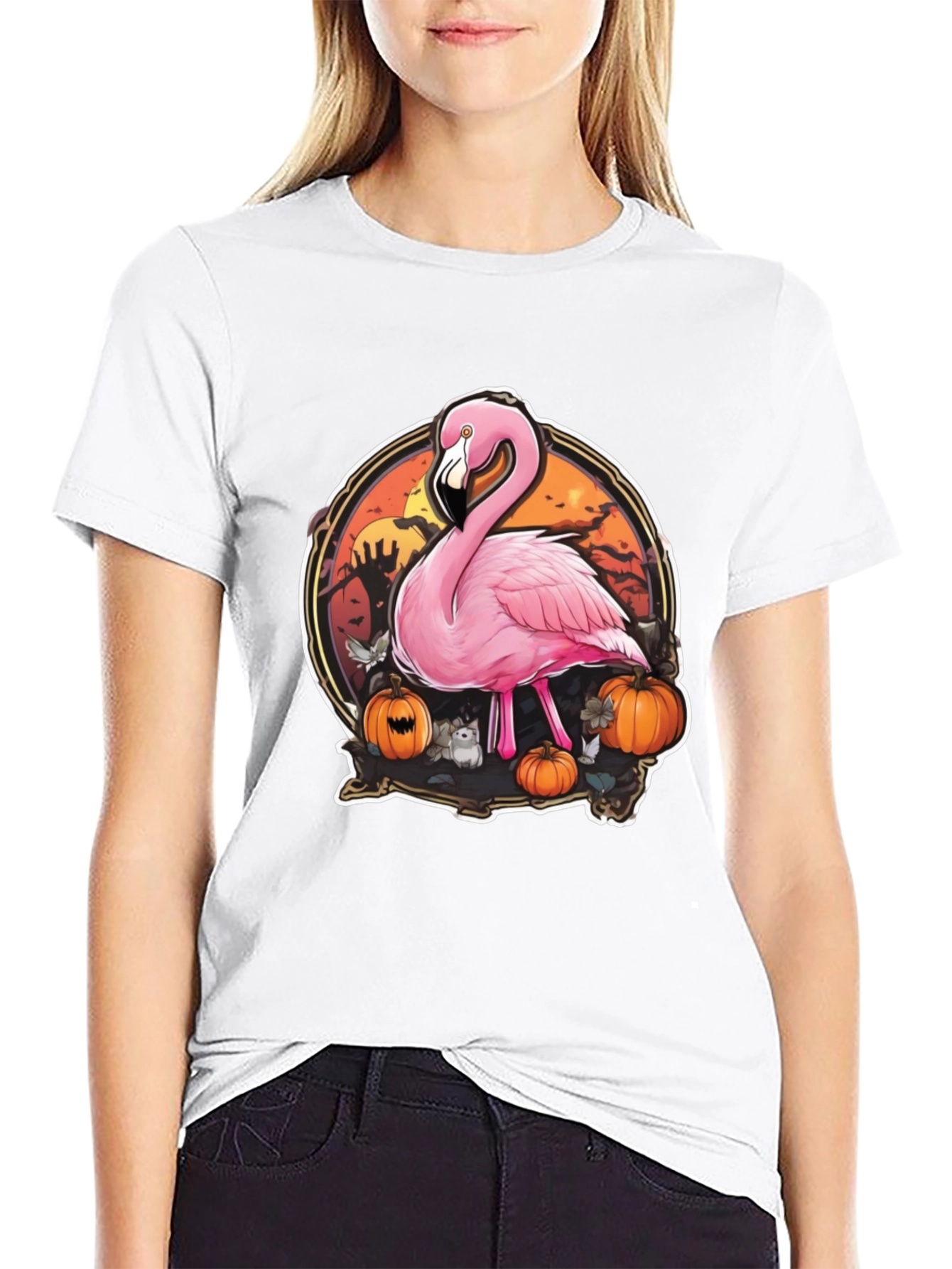 Halloween Flamingo T-Shirt - Spooky Season