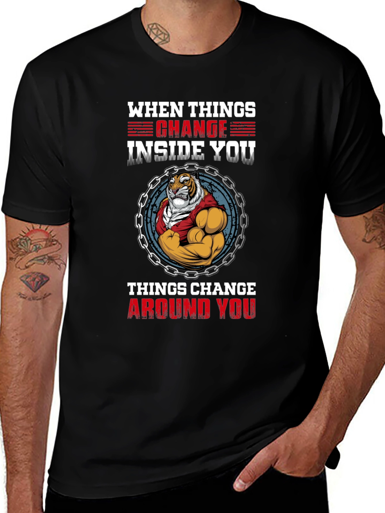 Tiger Inside T-Shirt - When Things Change Graphic Tee