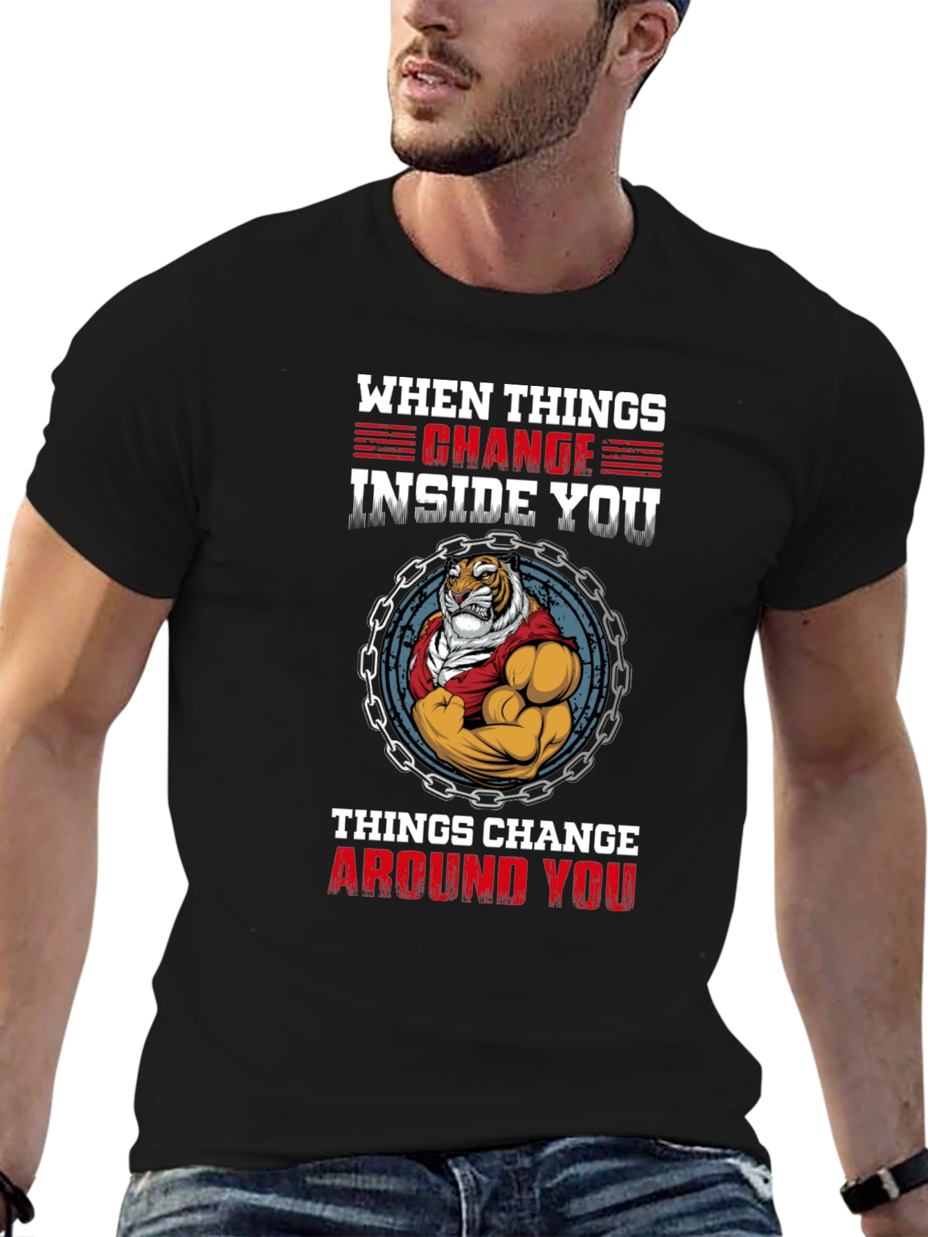 Tiger Inside T-Shirt - When Things Change Graphic Tee